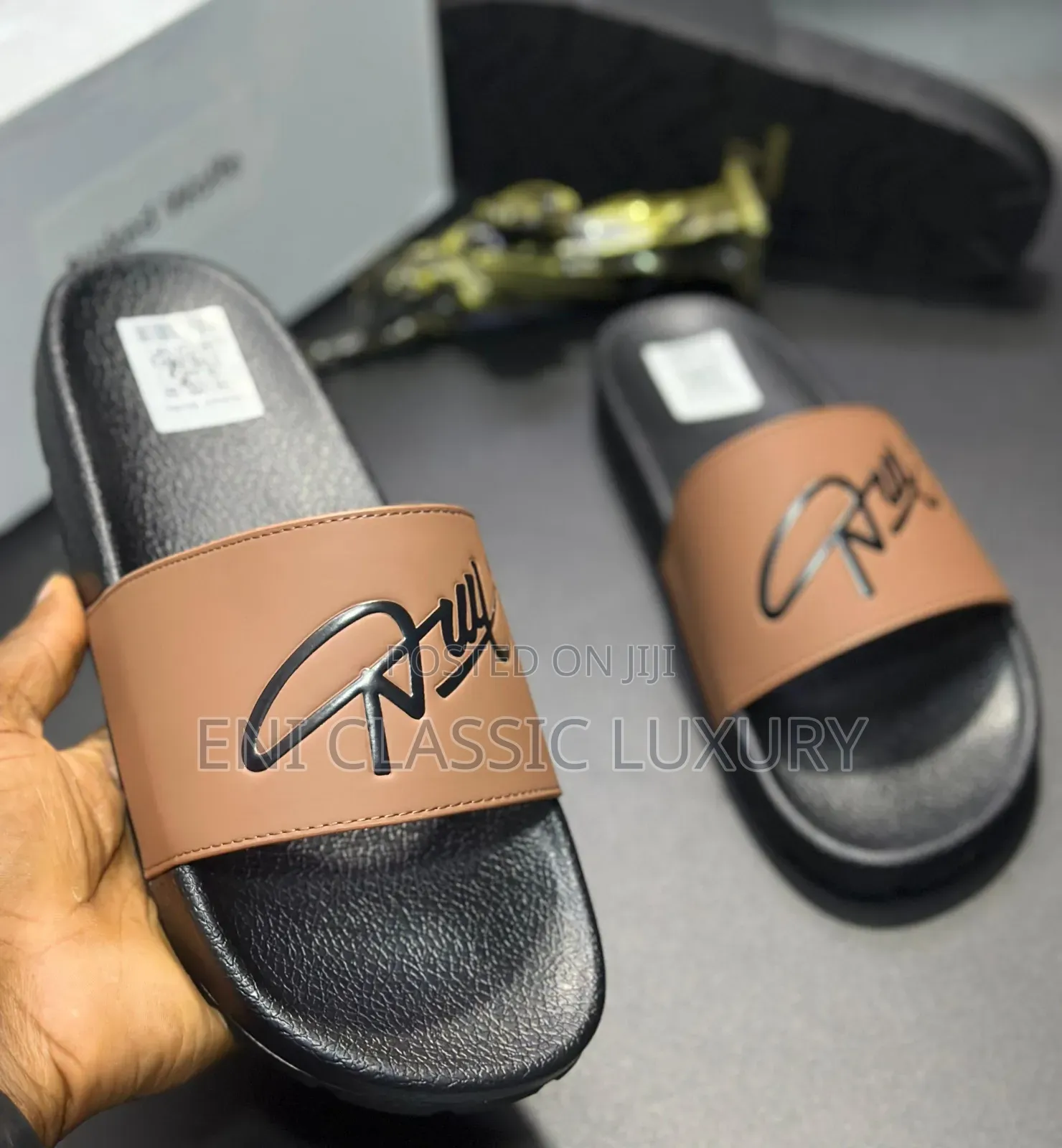 Super High Quality Luxury Men's Slides Brunello Cucinelli Well Banded