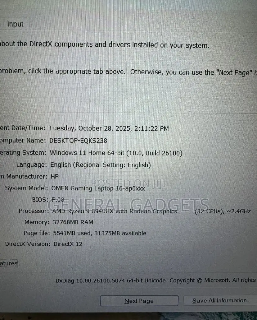 Laptop HP Omen 16 32GB AMD Ryzen 9 SSD 1T