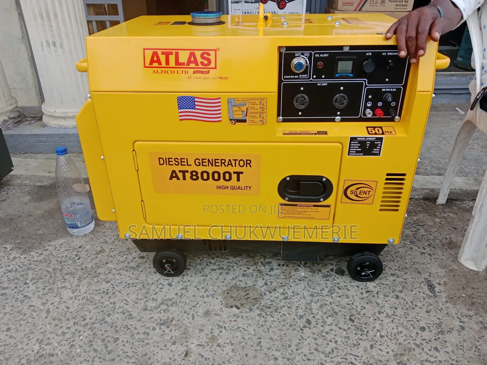 Atlas Diesel Generator 8kva Copper Coil