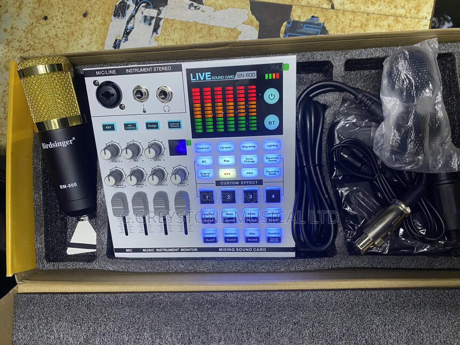 Live Streaming Card and Mic Sn-800+Bm800