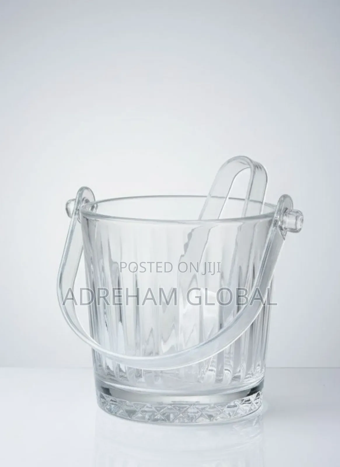 Glass Ice Bucket With Ice Picker