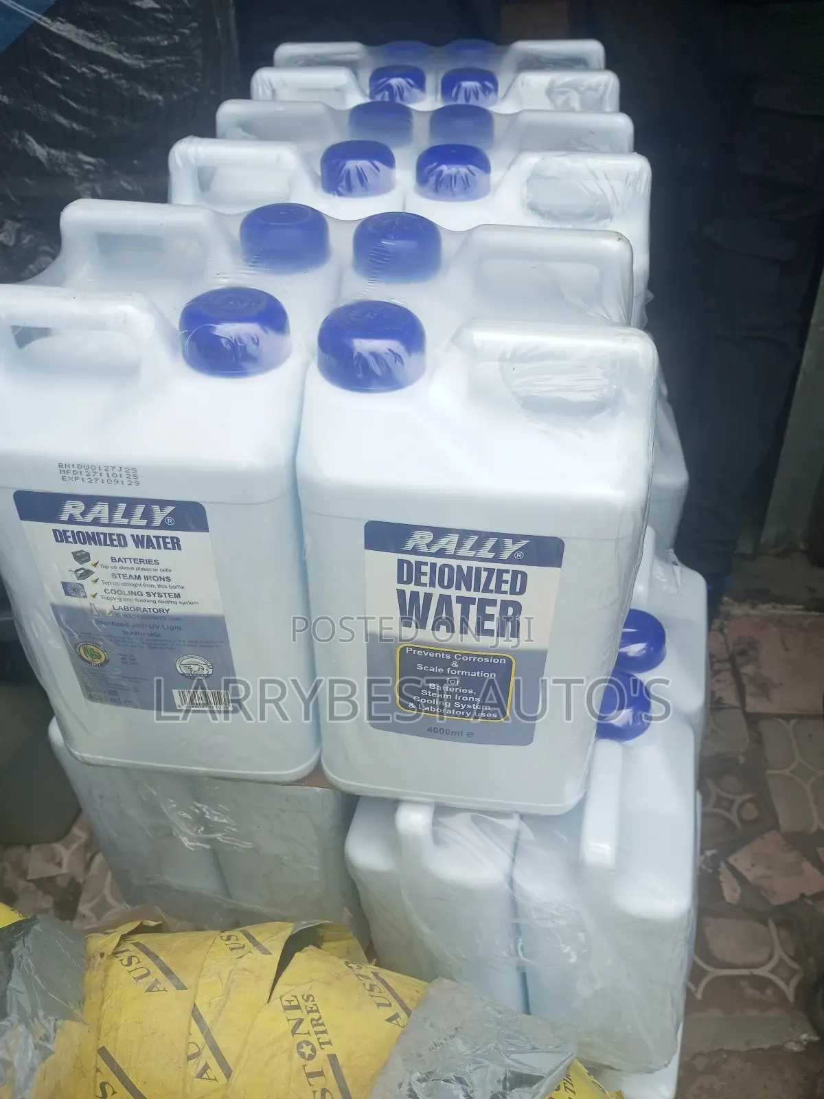 Rally Deionized Water 4l 4000ml