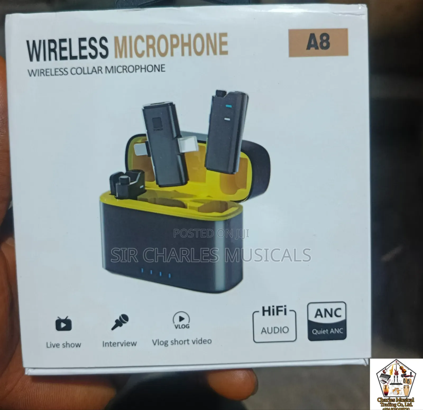 High Quality A8 Wireless Lapel Microphone Intelligent Noise Reduction.
