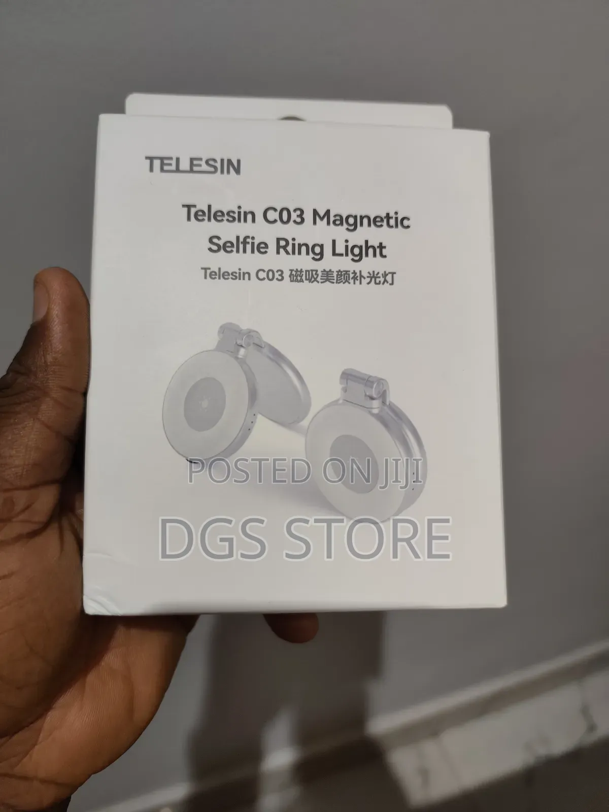 Telesin Fun Shot Magnetic Grip+ C03 Magnetic Selfie Ring Light