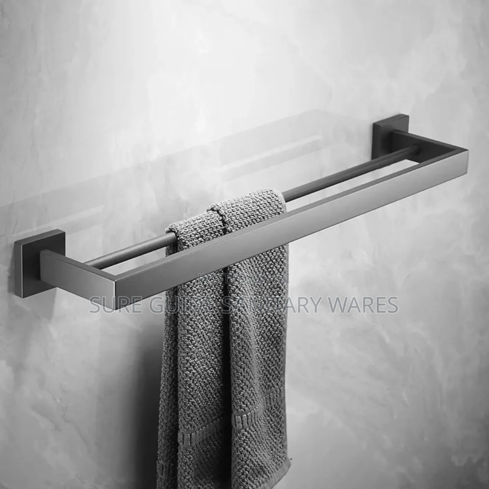 60cm Bathroom Double Layer Towel Bar