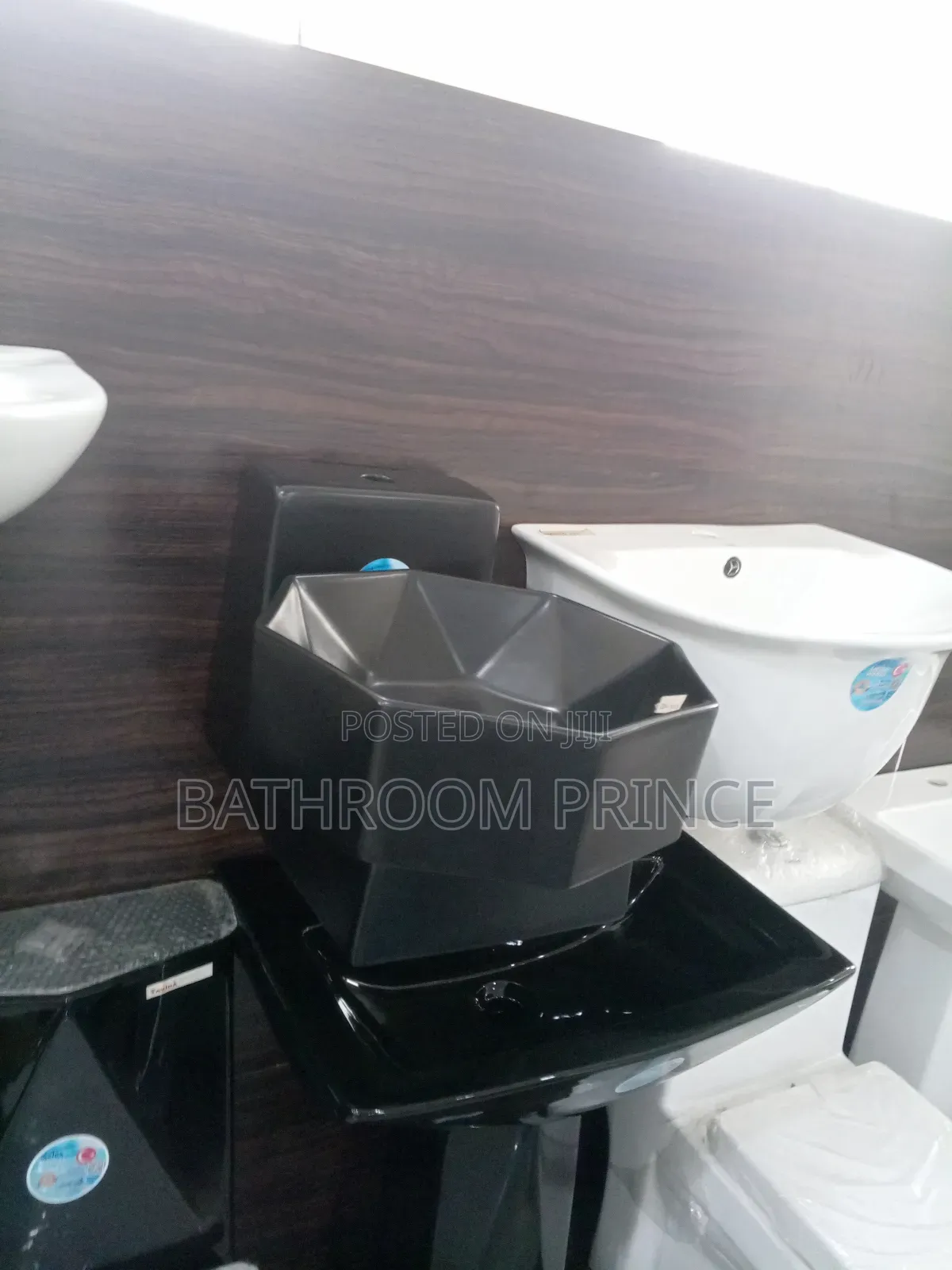 Matte Black Countertop Wall Hung Basin