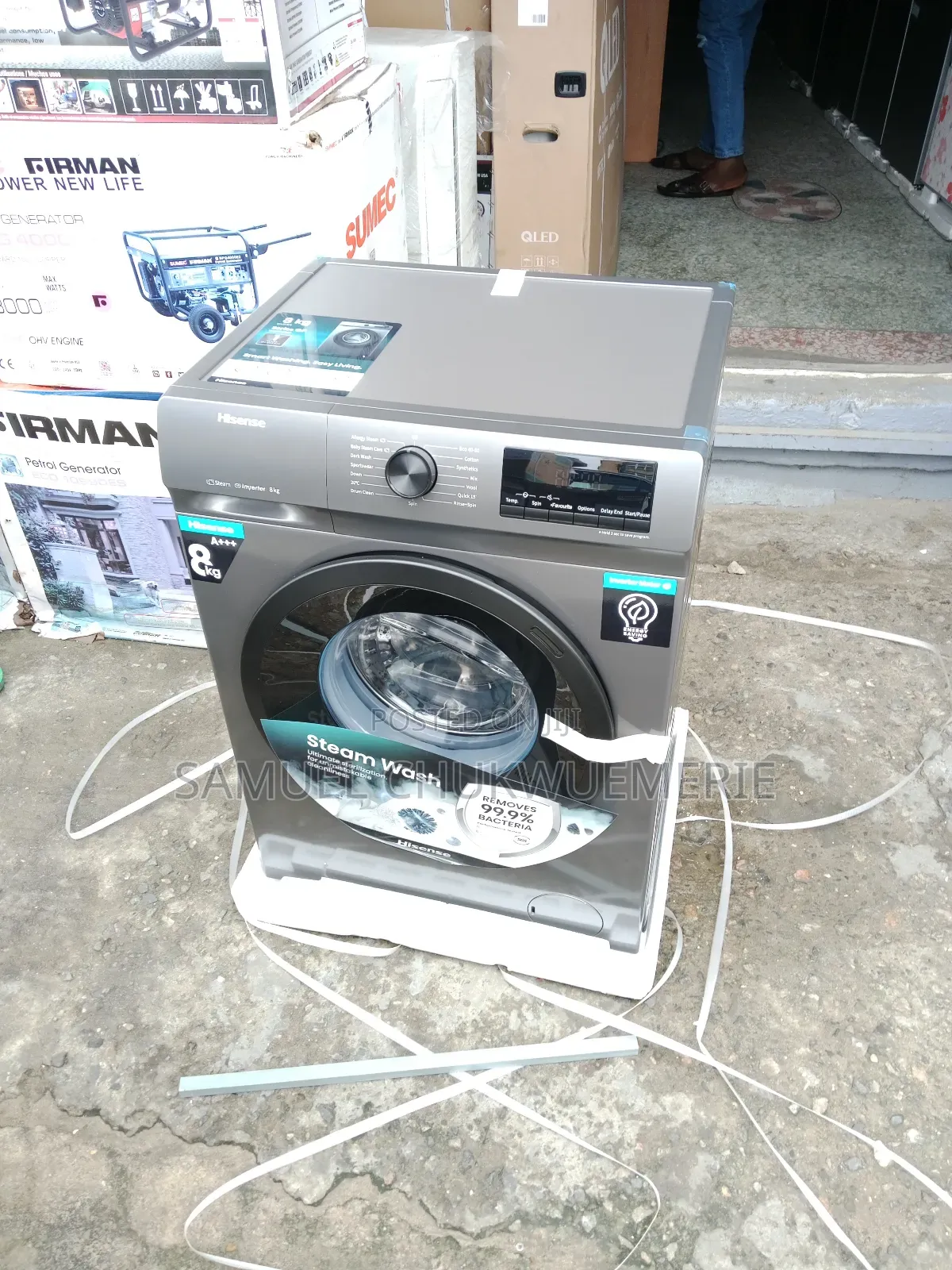 Hisense Inverter Washing Machine 8kg Automatic 1year Warranty
