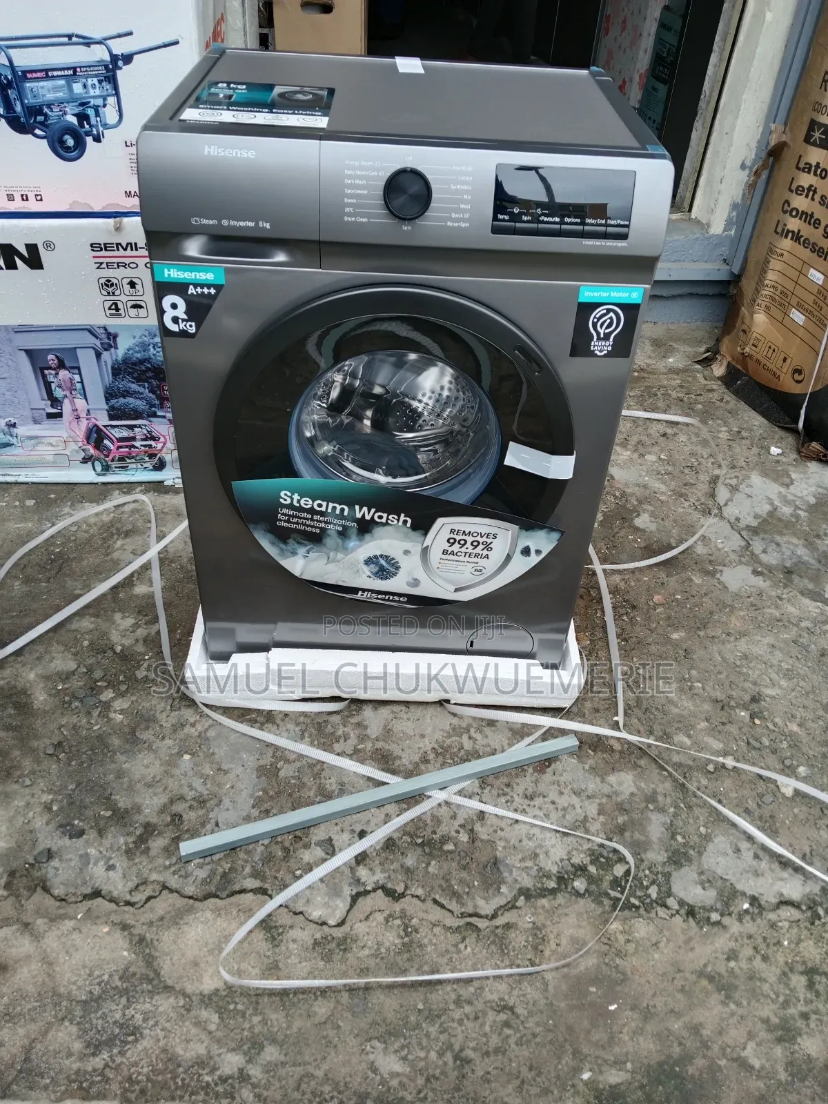 Hisense Inverter Washing Machine 8kg Automatic 1year Warranty