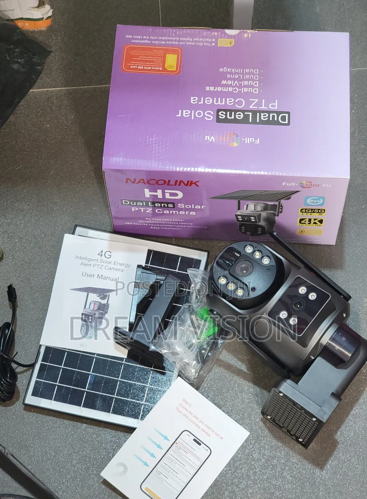 Ubox Duel Lens Solar Smart Camera