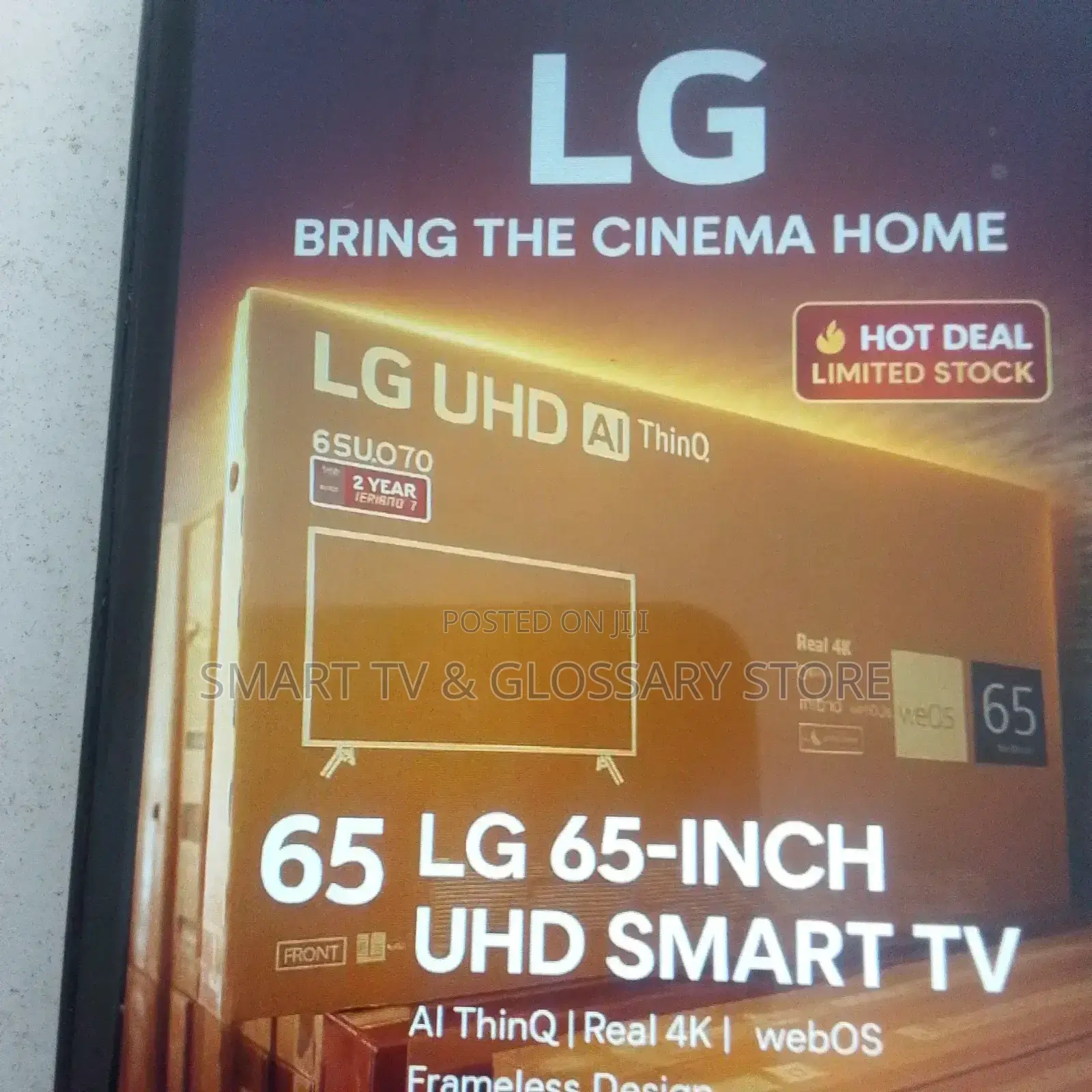 65 Inches Lg Smart Tv With Real Ai Processor Thinq 2025 Model