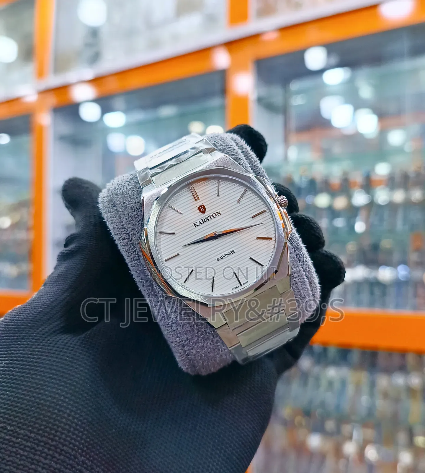 New Brand Karston Luxury Stainless Steel Watch Flat For Men's Unisex