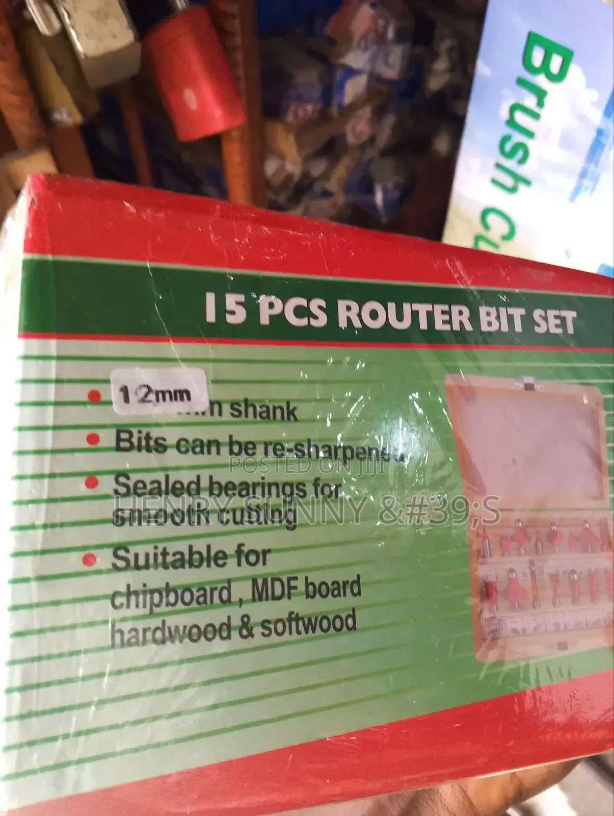 15 Pc's Router Bit Set