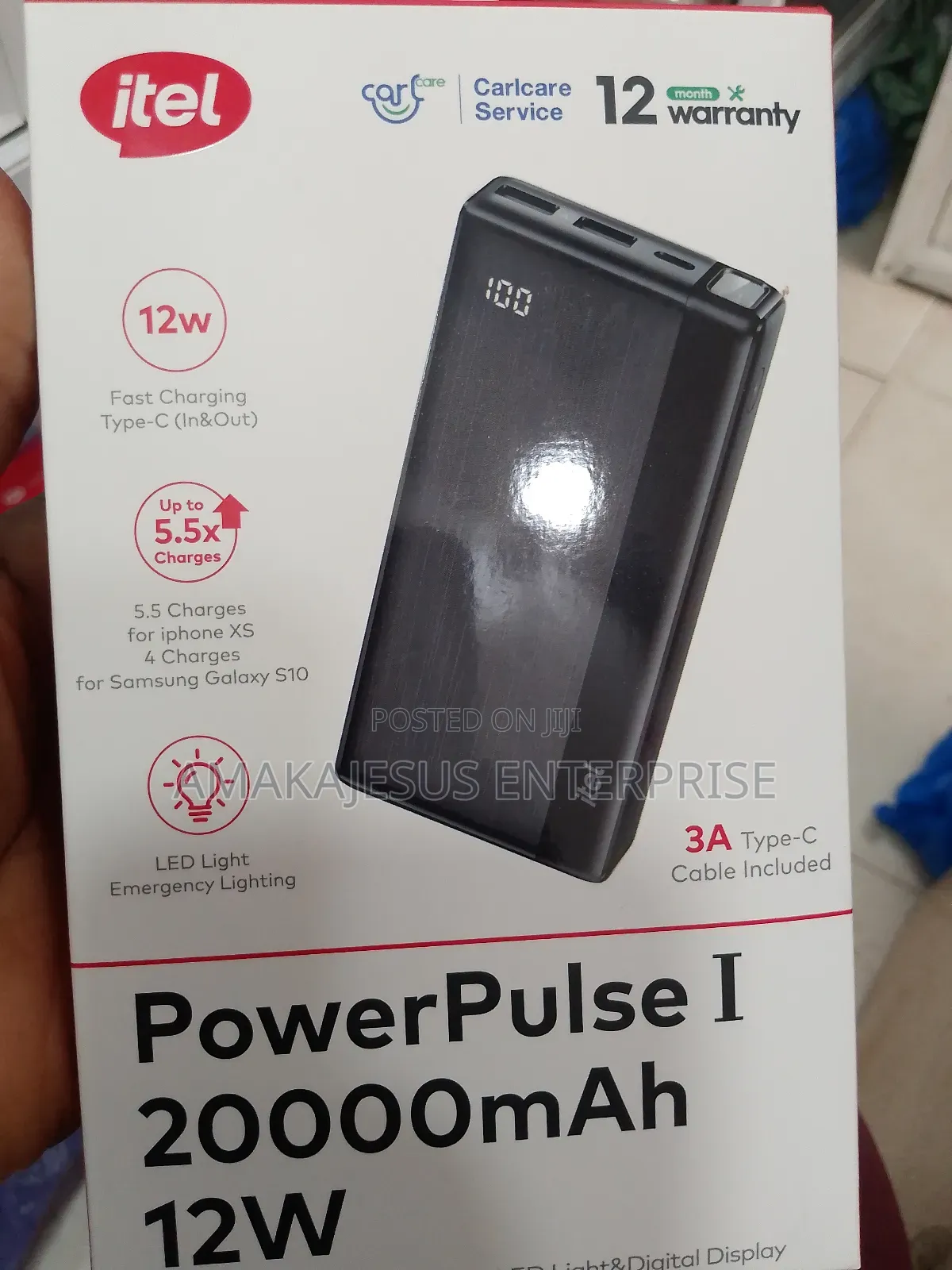 Itel Powerpulse A1160 20000mah Power-Bank
