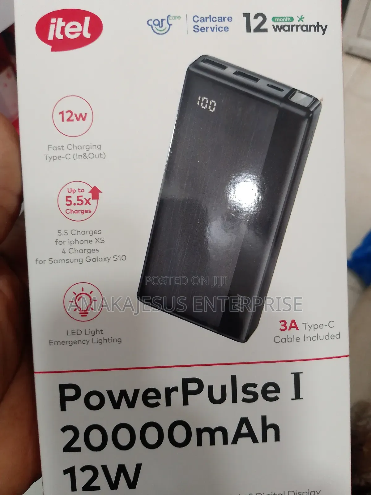 Itel Powerpulse A1160 20000mah Power-Bank
