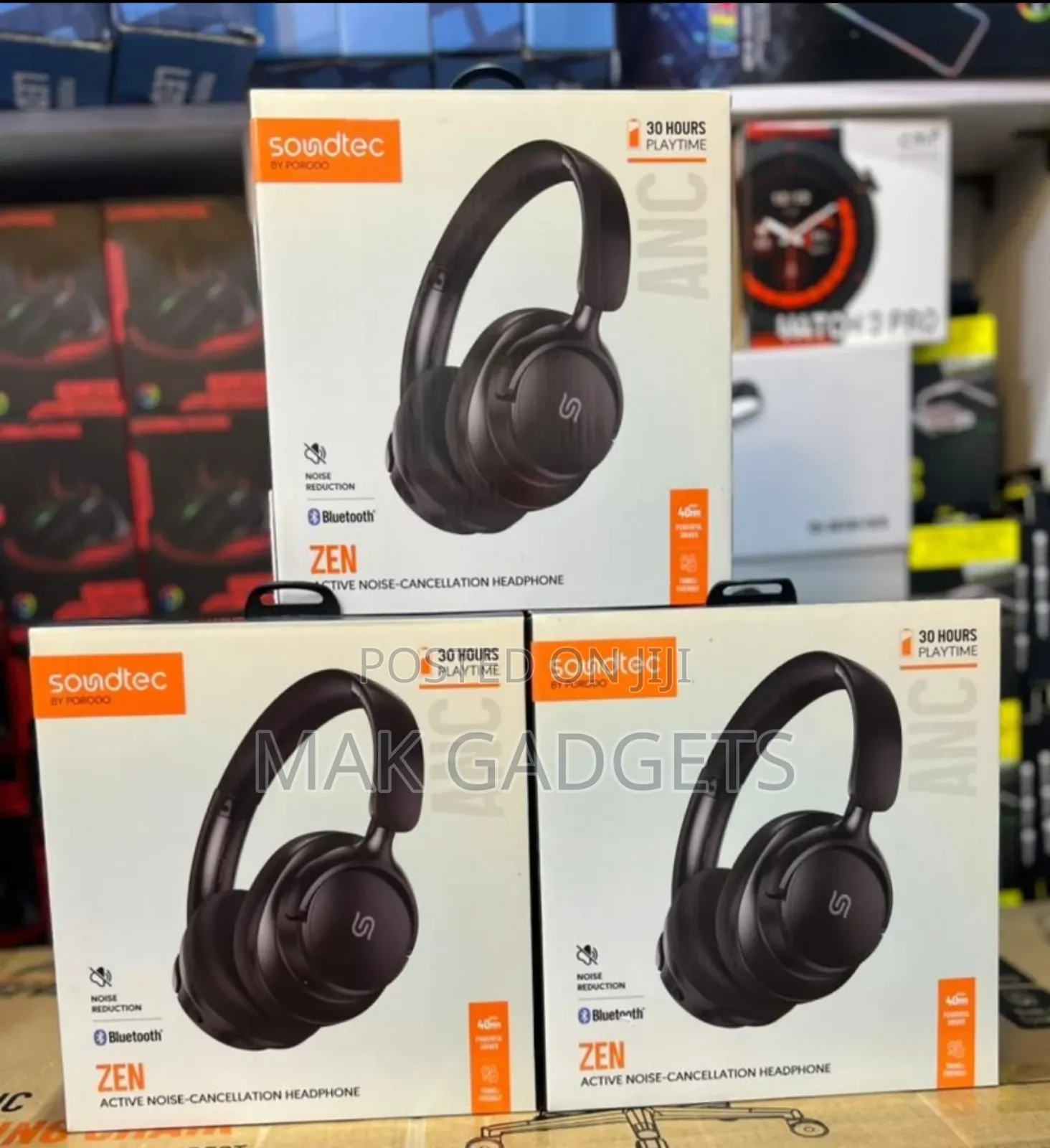 Porodo Soundtec Zen Active Noise - Cancellation Headphone