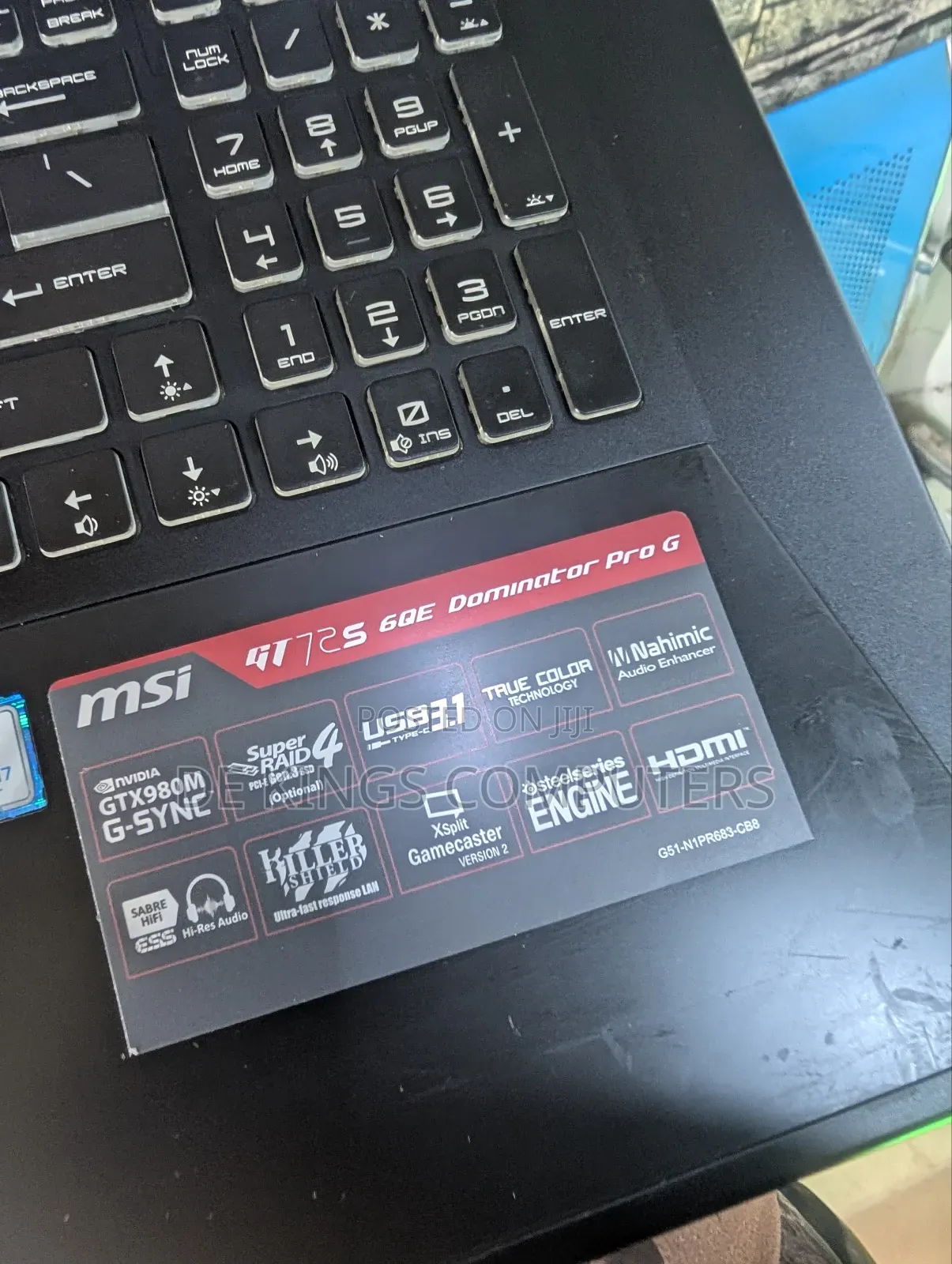 Laptop MSI GT72 Dominator Pro G 32GB Intel Core i7 SSD 1.5T