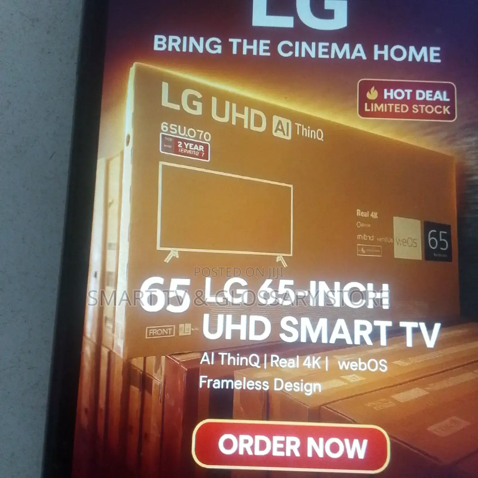 65 Inches Smart Tv With Voice Activated True Cinema Experience
