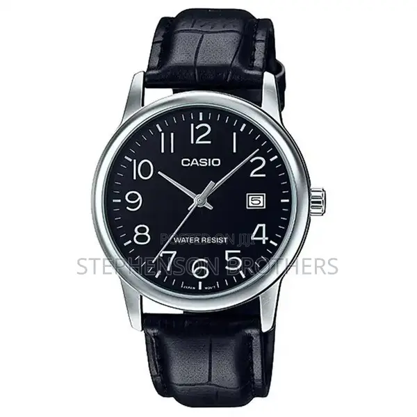 Casio Gents MTP-V002l-1budf Metal Basic Black Analog Date Display