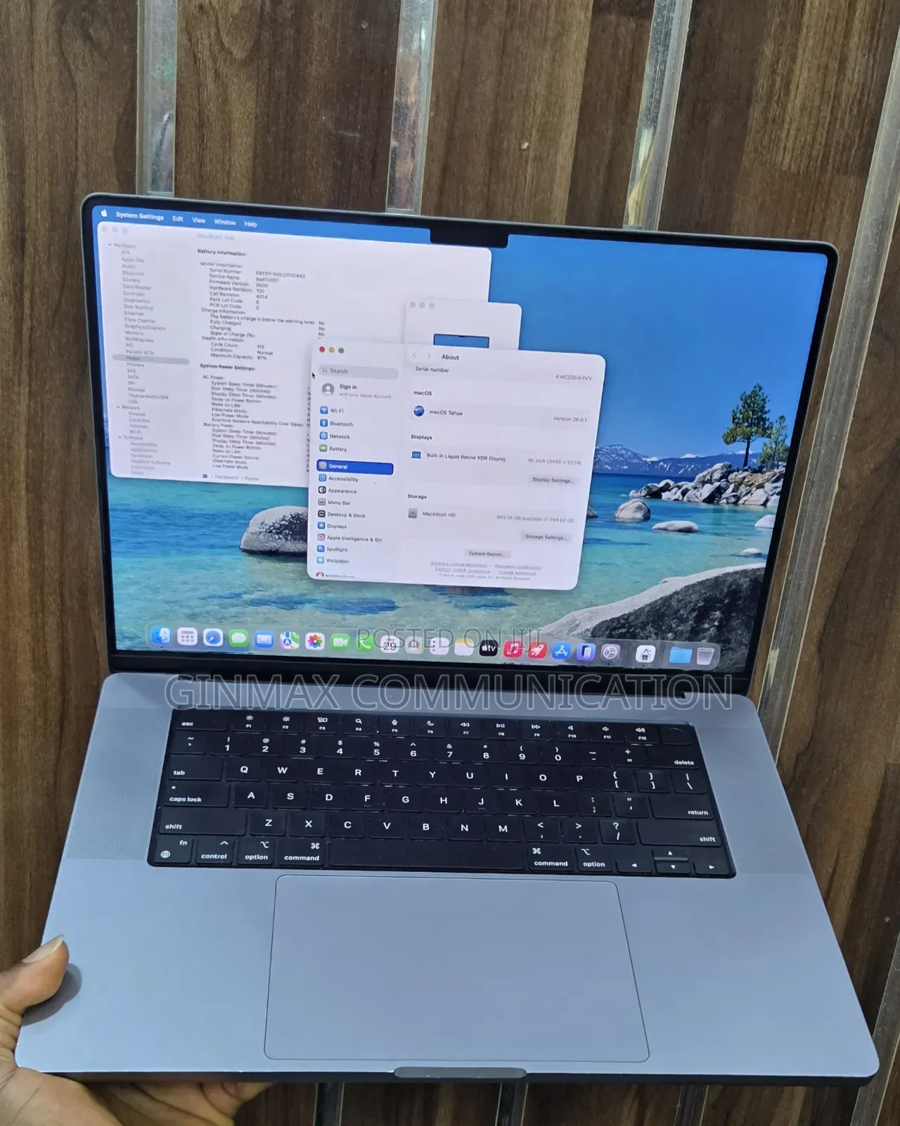 Laptop Apple MacBook Pro 2021 M1 32GB Apple M1 Pro SSD 1T