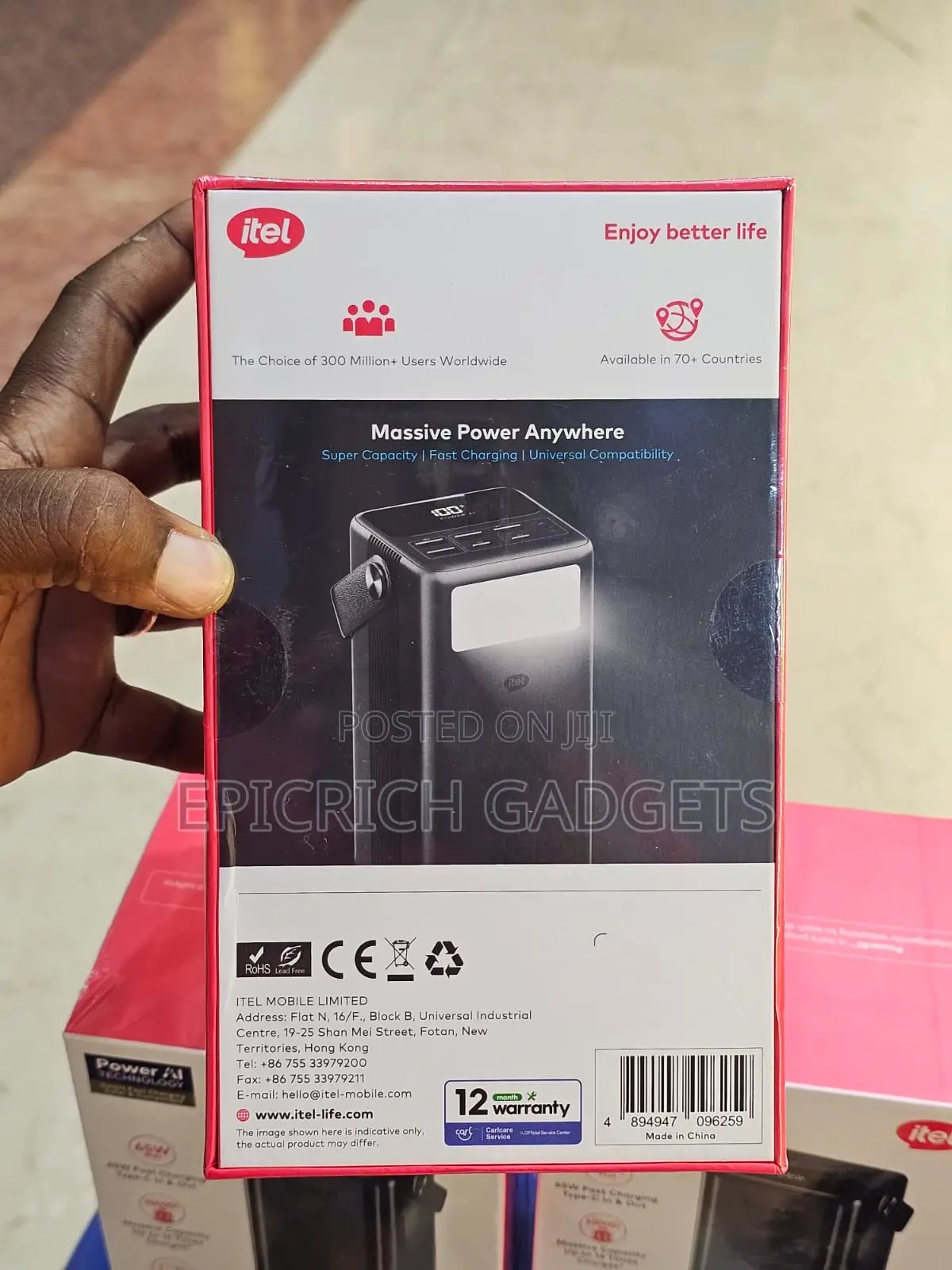 Itel 60,000mah 65w Laptop Powerbank