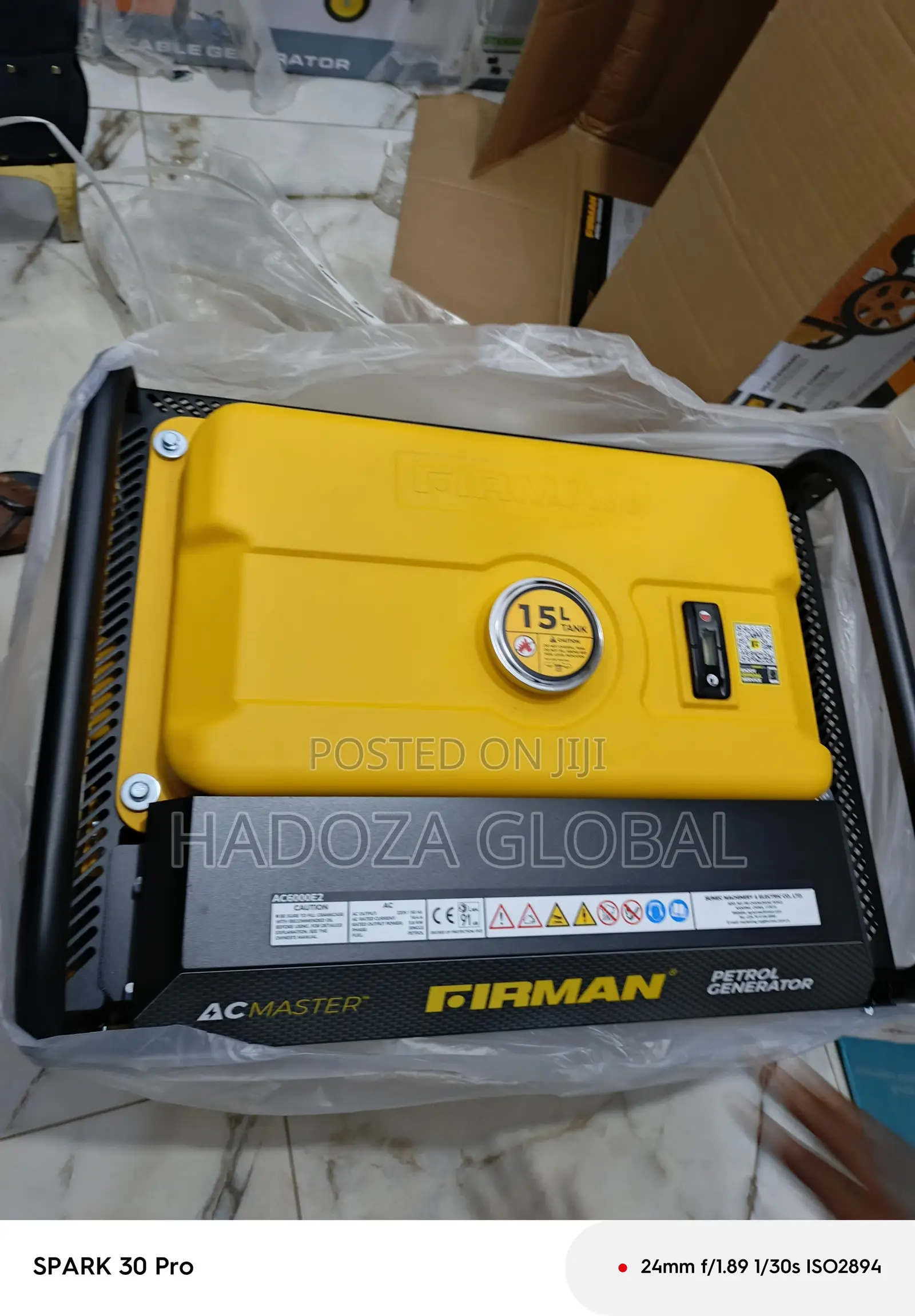 Ac6000e2 Firman 3.5kva Portable Generator