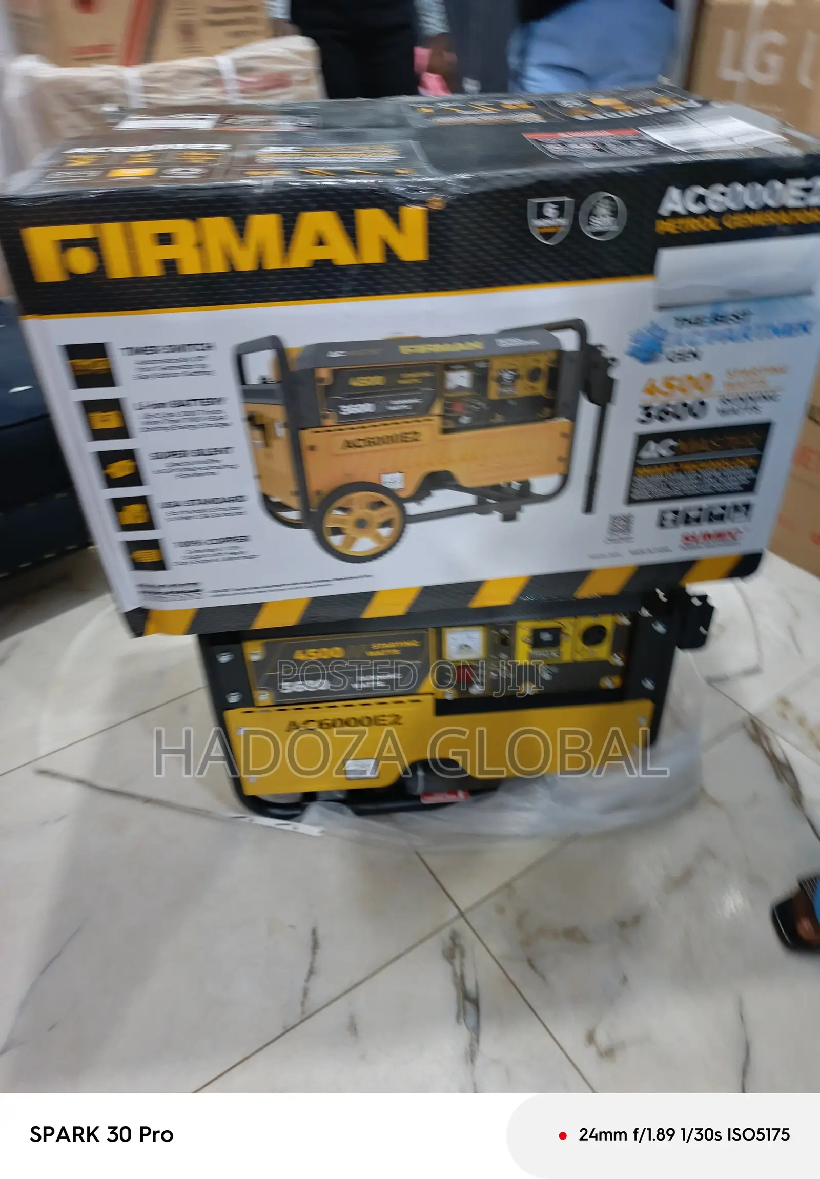 Firman 3.5kva Electric Start Generator – Ac6000e2