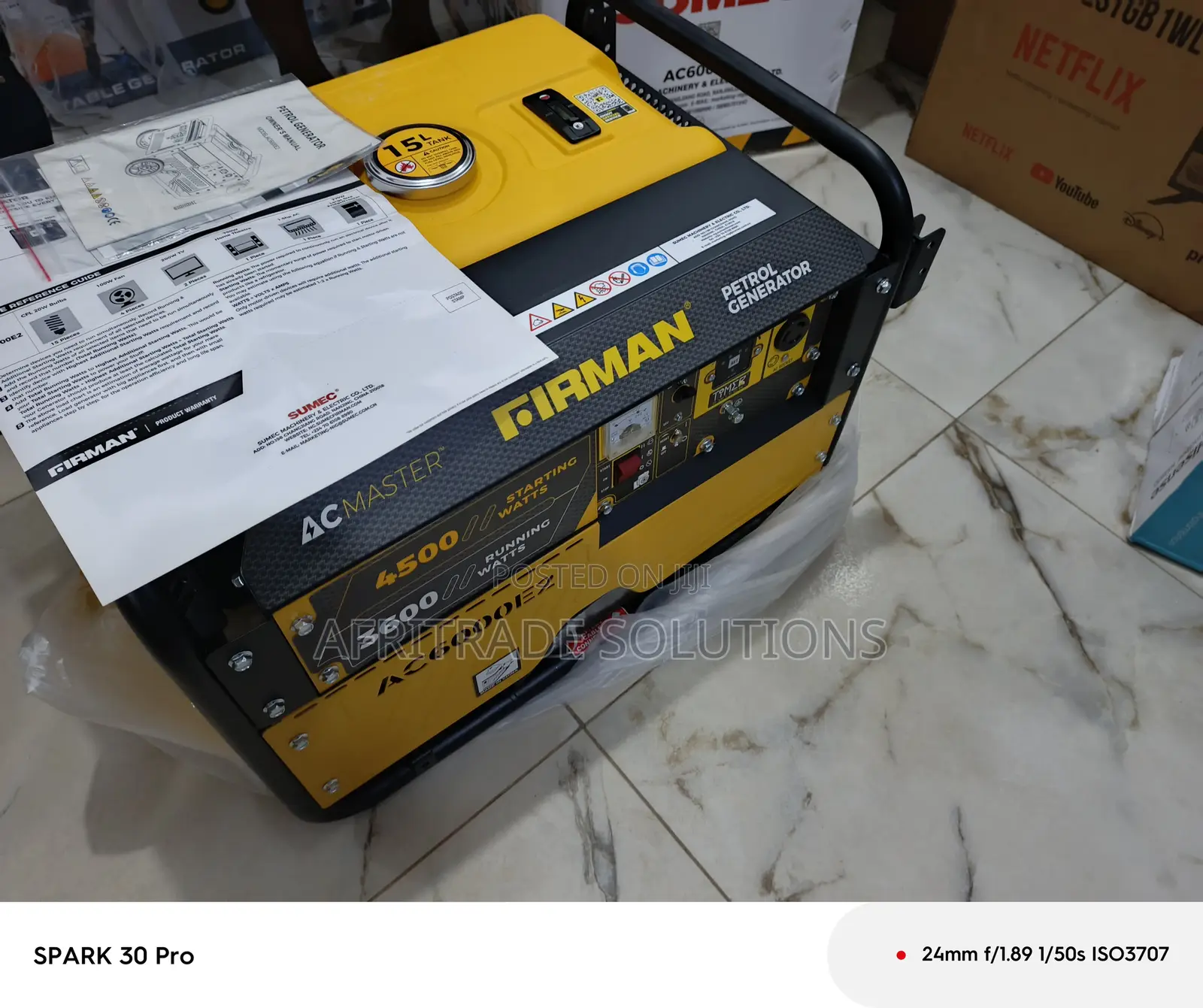 Firman 4.5kva Ac6000e2 Petrol Generator for Homes