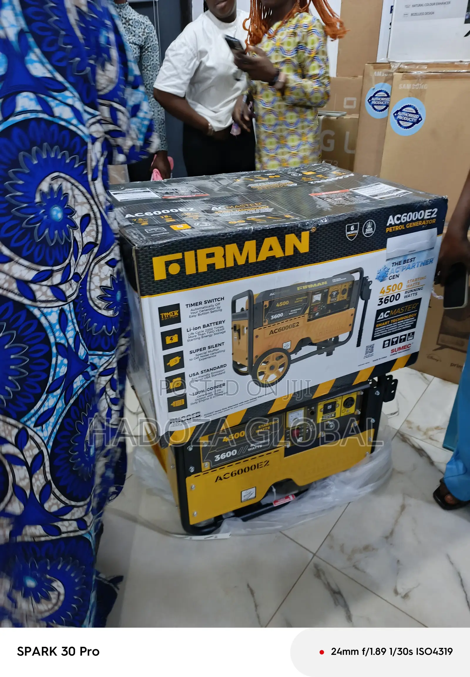 Firman 3.5kva Generator With Key Ignition – Ac6000e2