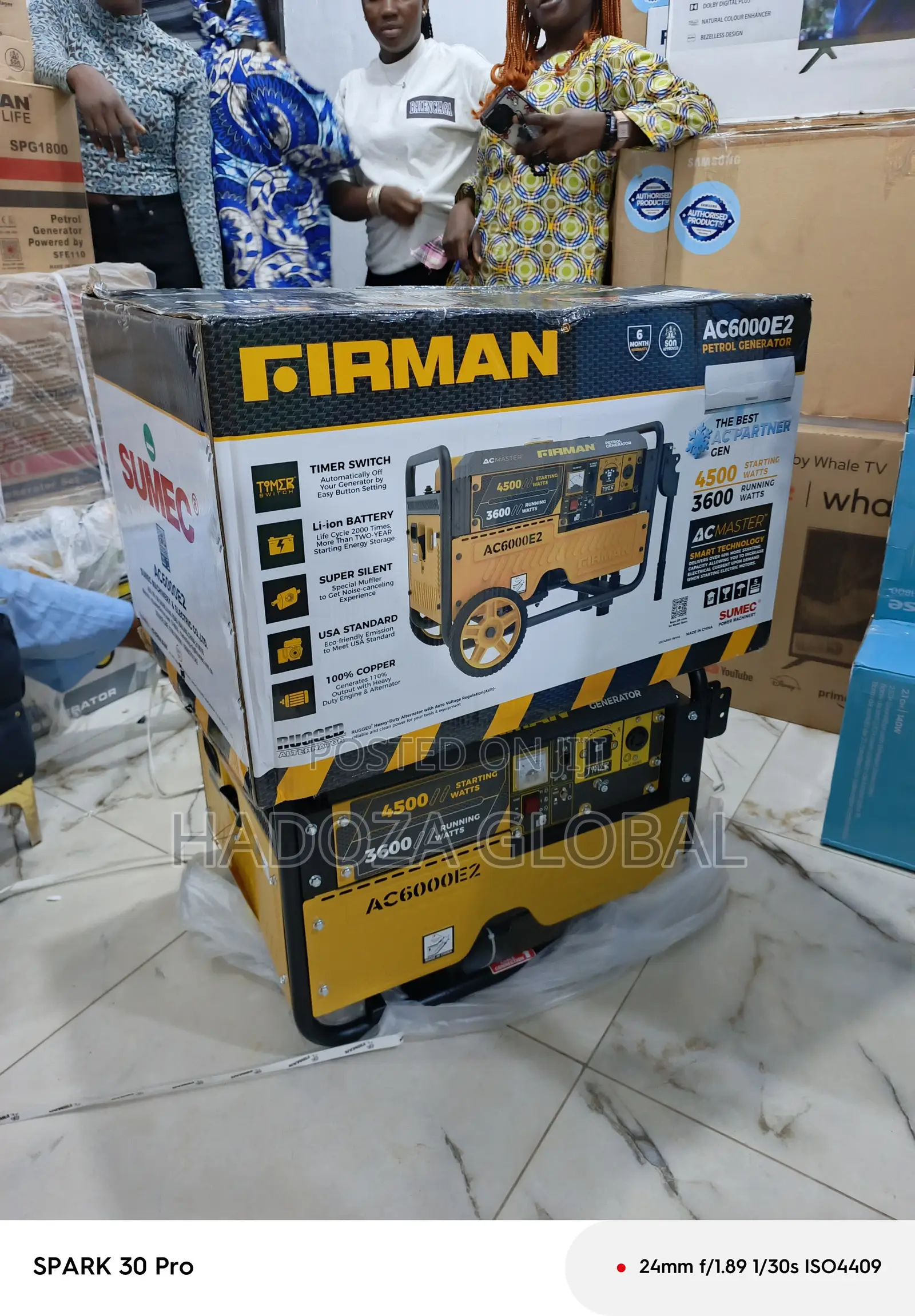 Firman Ac6000e2 – 3.5kva Rated Power Generator