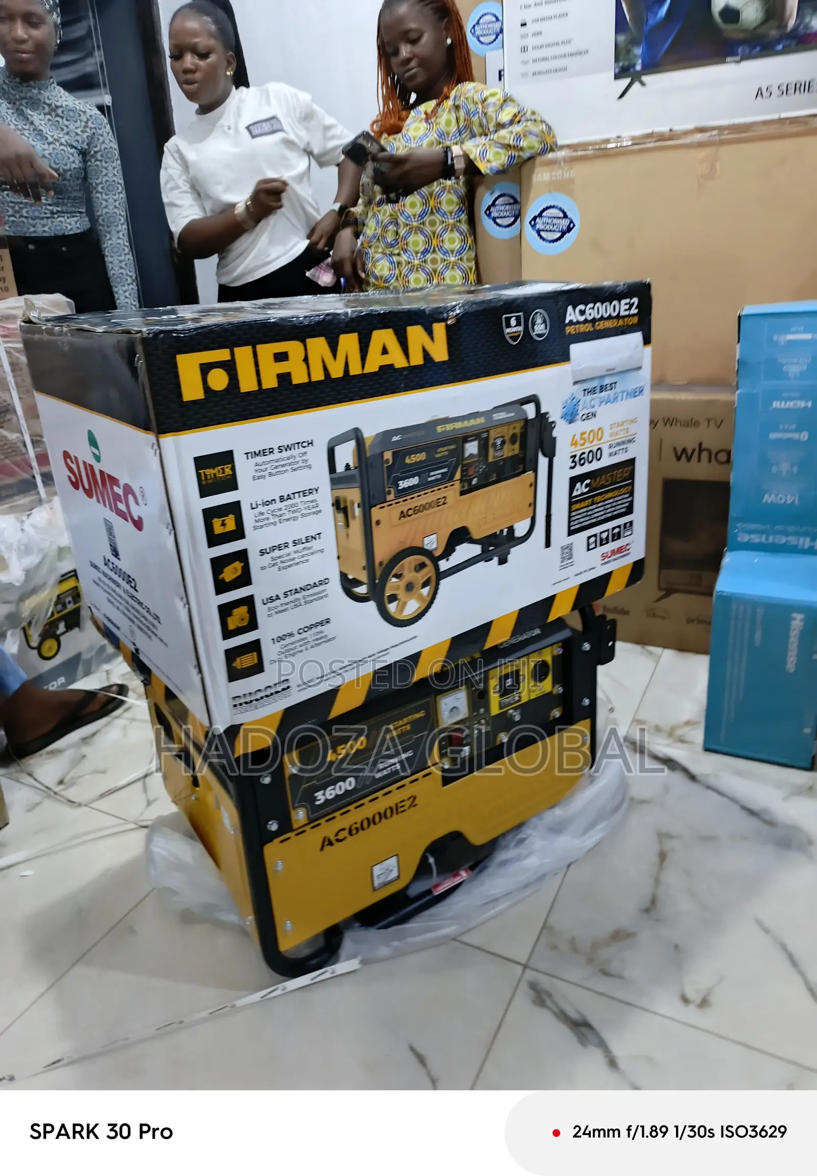 3.5kva Firman Ac6000e2 Compact Generator