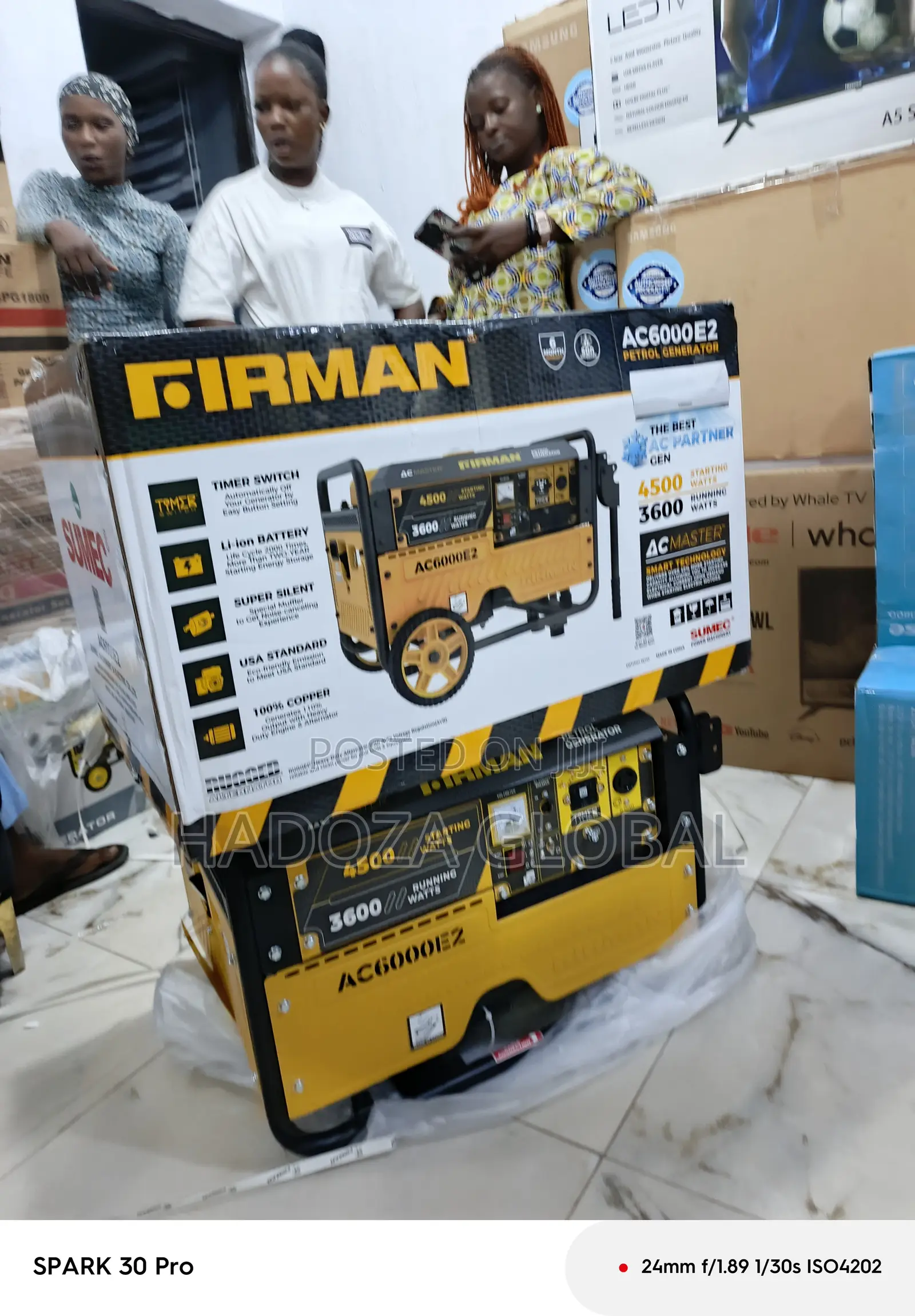 3.5kva Firman Ac6000e2 Compact Generator