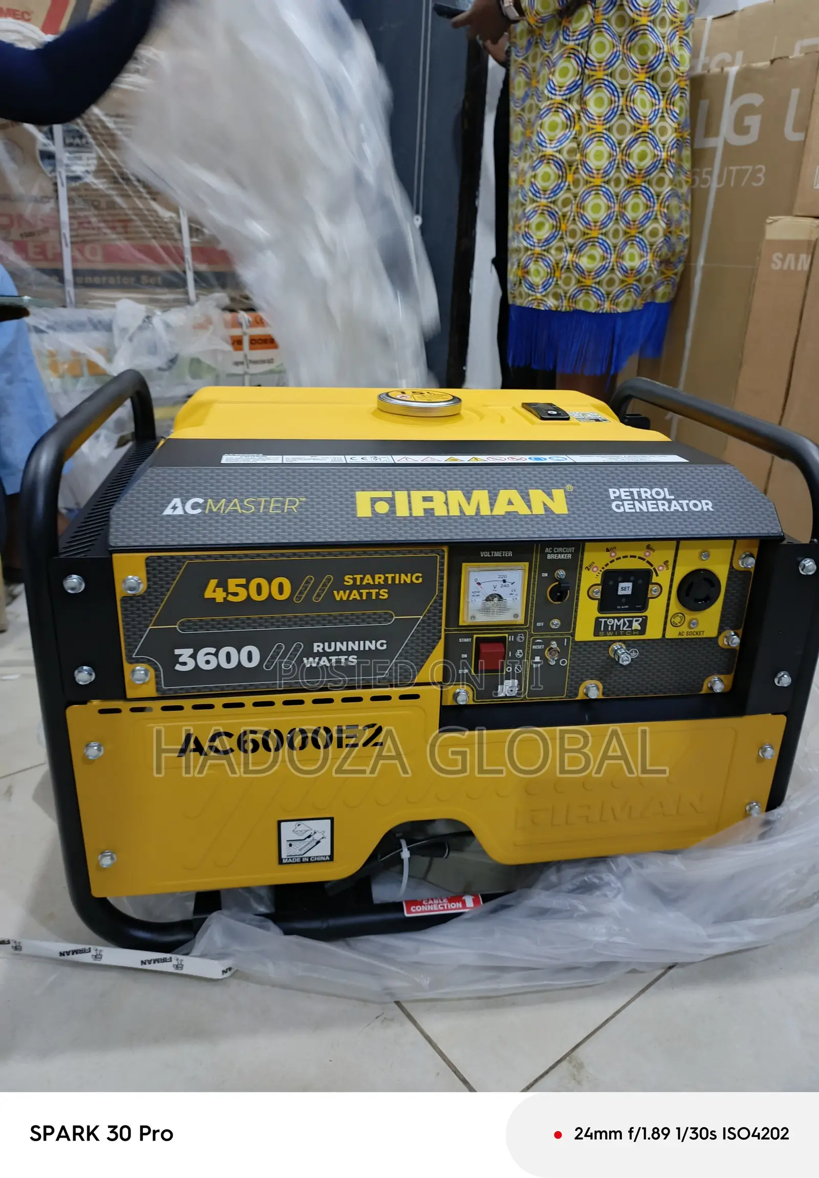Firman Ac6000e2 Gasoline Generator – 3.5kva Output