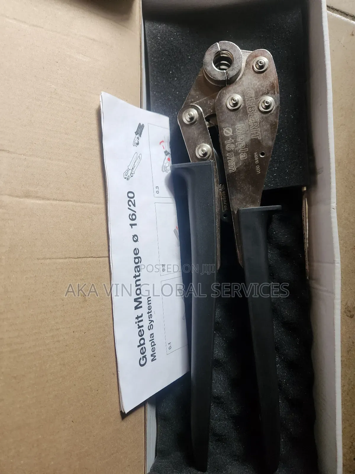 Geberit Mepla 690.475.00.1 Manual Pressing Tool Pliers 16 Mm