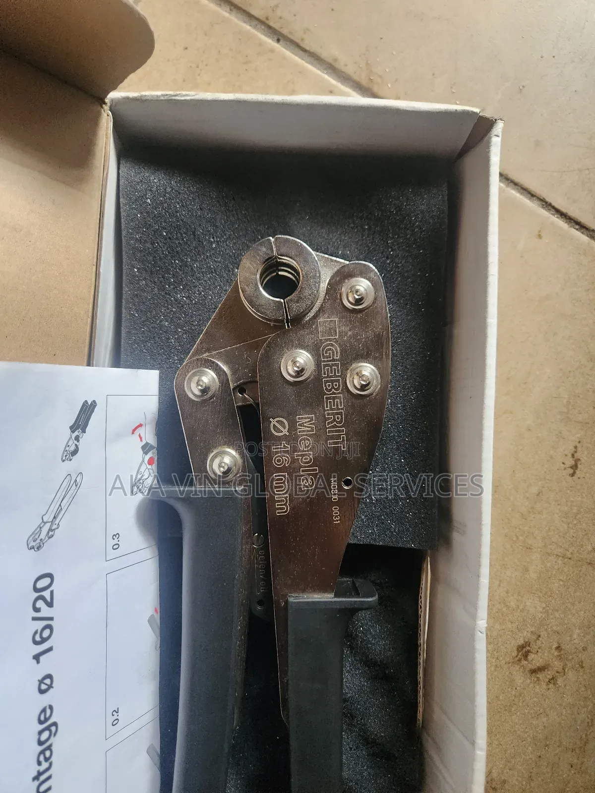 Geberit Mepla 690.475.00.1 Manual Pressing Tool Pliers 16 Mm