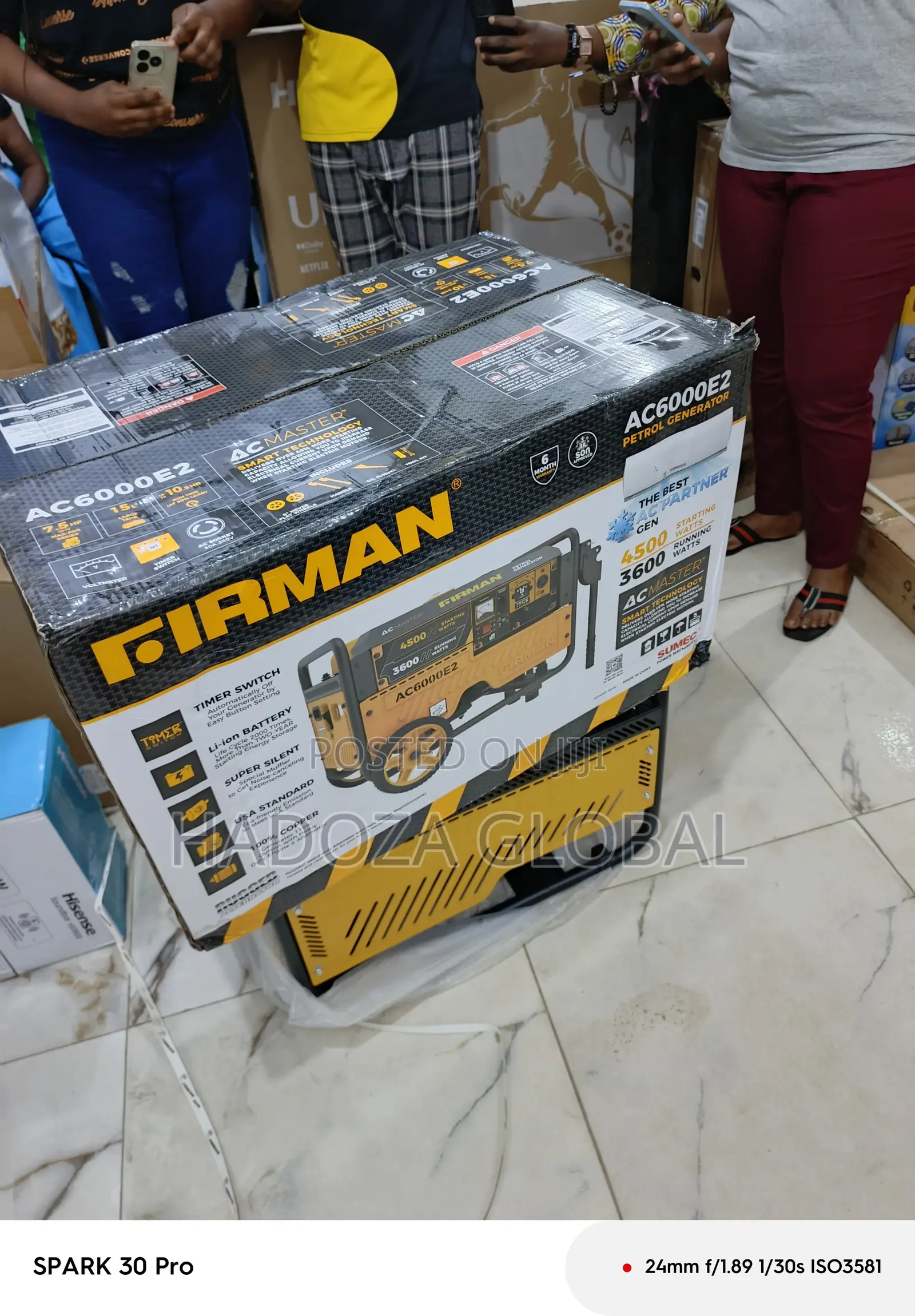 Firman 3.5kva Ac6000e2 Electric Ignition Generator