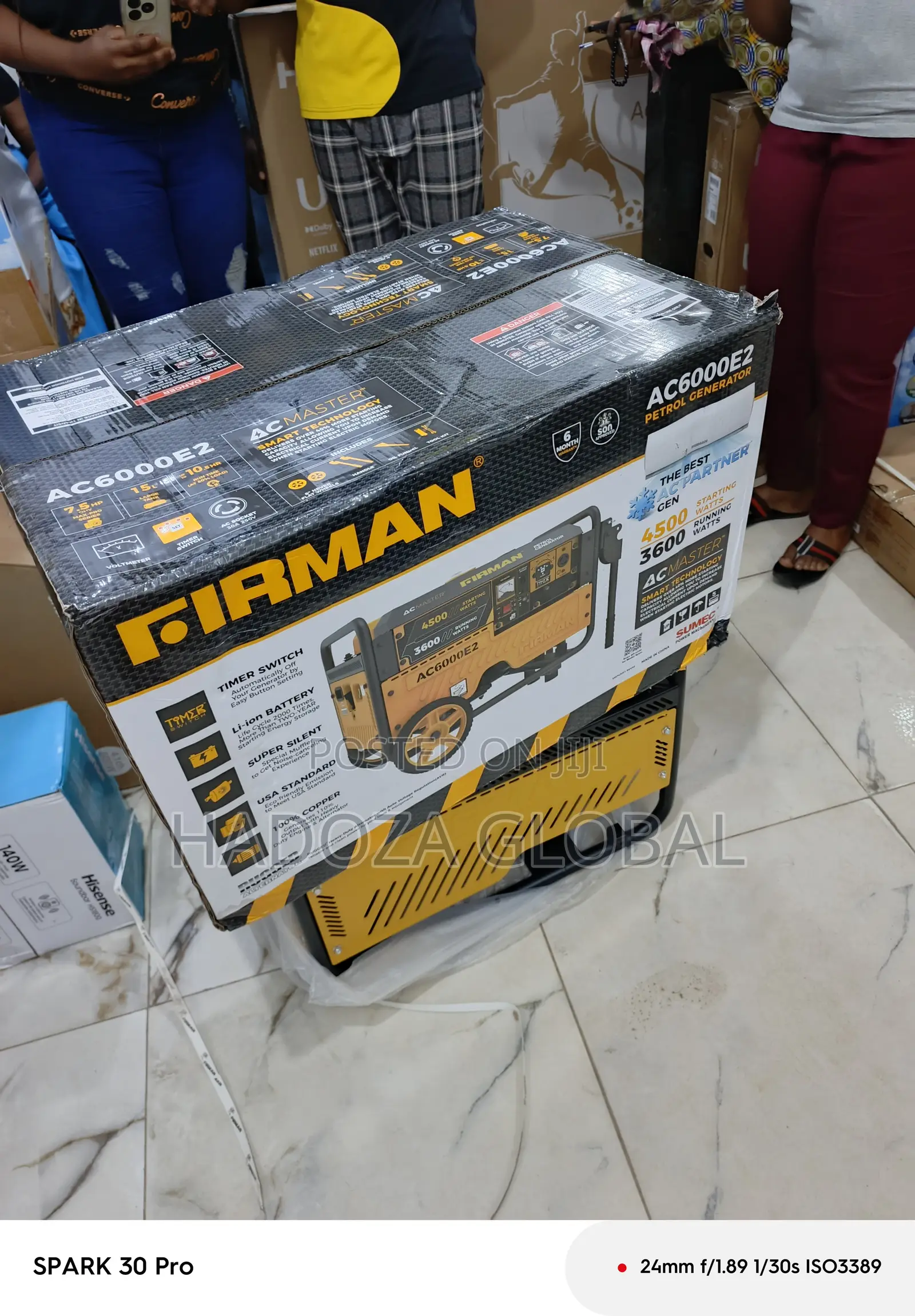 Firman 3.5kva Ac6000e2 Electric Ignition Generator