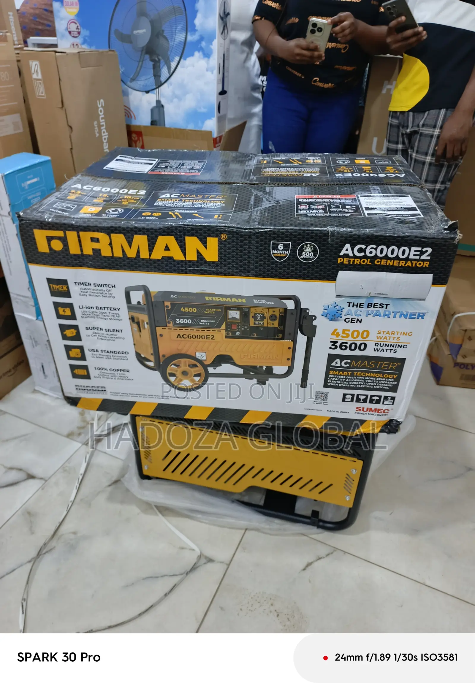3.5kva Firman Gasoline Engine Generator Ac6000e2