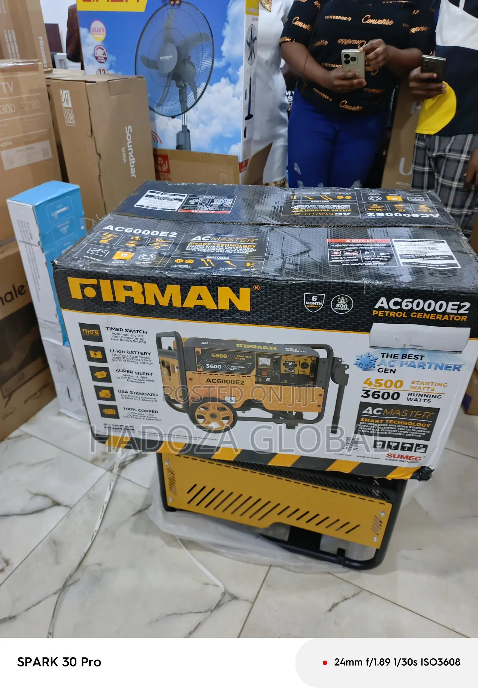 3.5kva Firman Gasoline Engine Generator Ac6000e2