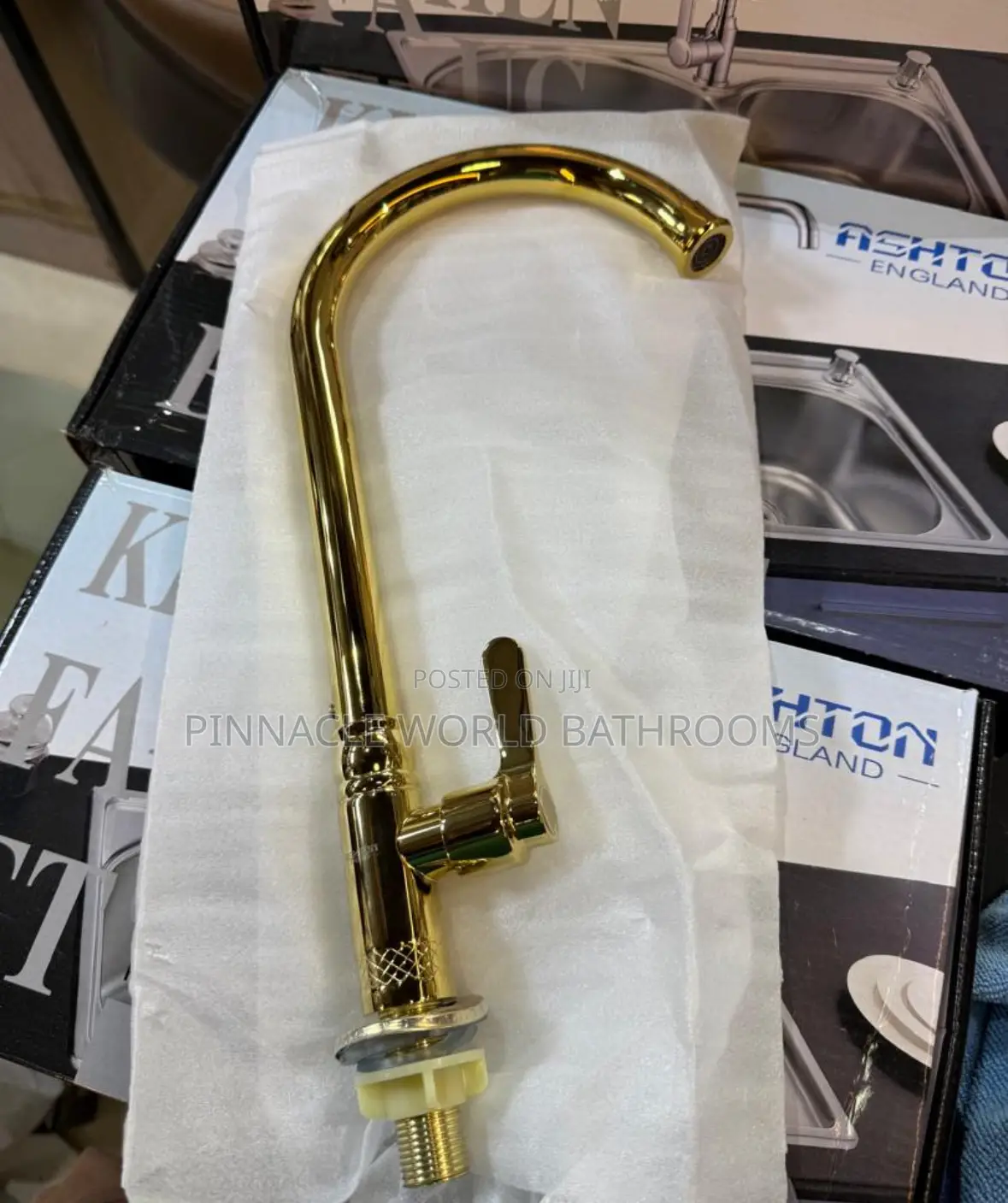England Gold Single Kitchen Tap Sink Tap
