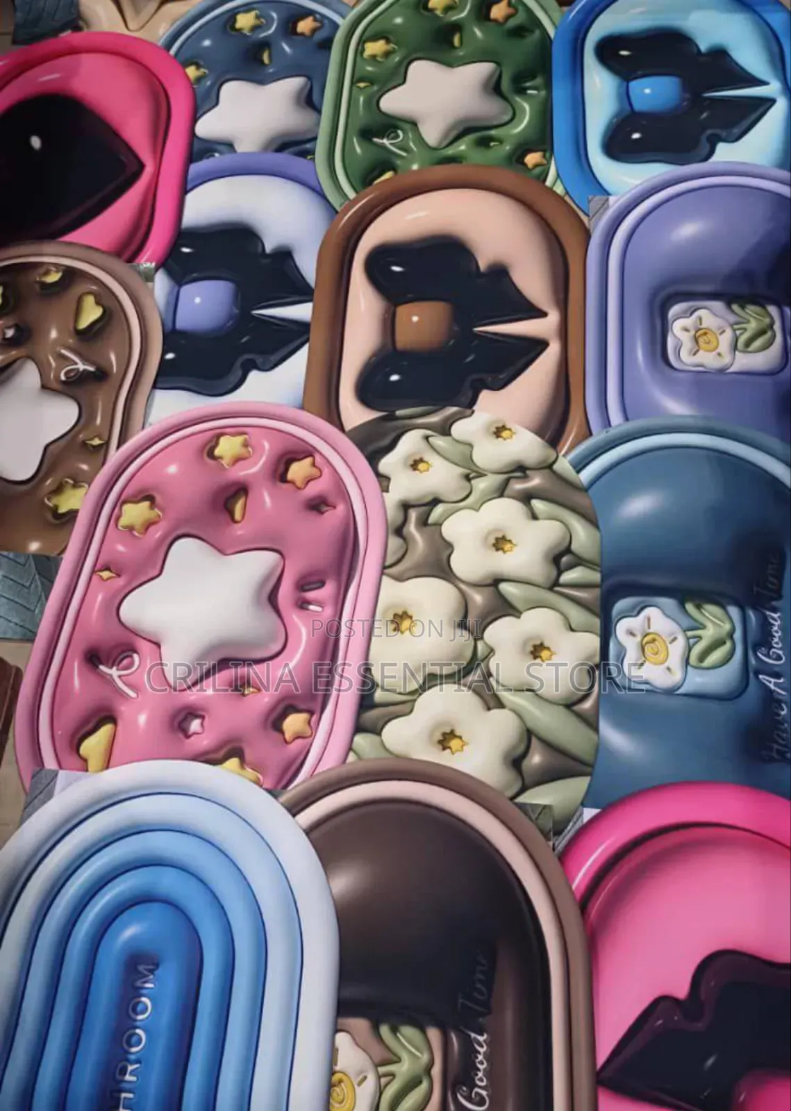 Oval 3d Absurbent Foot Mat