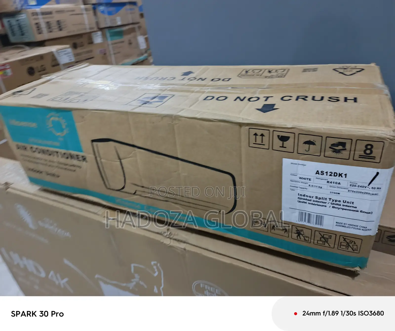 Hisense Inverter Split Ac – 1.5hp, Model As12dk1