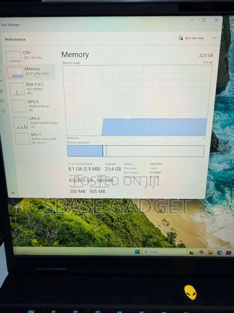 Laptop Dell Alienware M16 R2 32GB Intel Core Ultra 9 SSD 1T