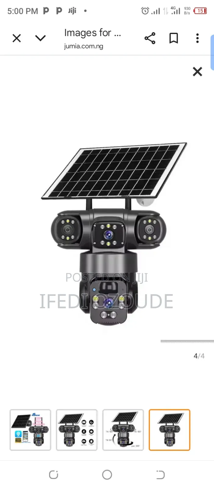3-Lens V380 Solar Camera