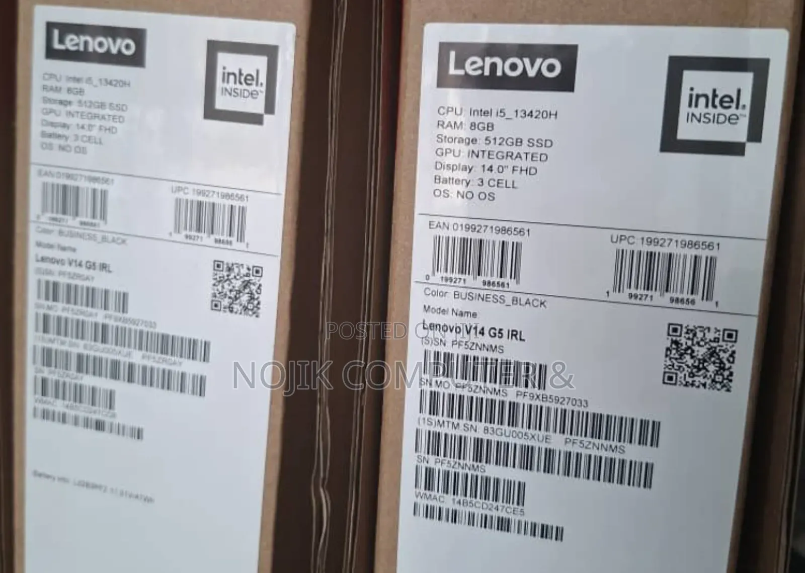 New Laptop Lenovo V14 G4 IRU 8GB Intel Core i5 SSD 512GB