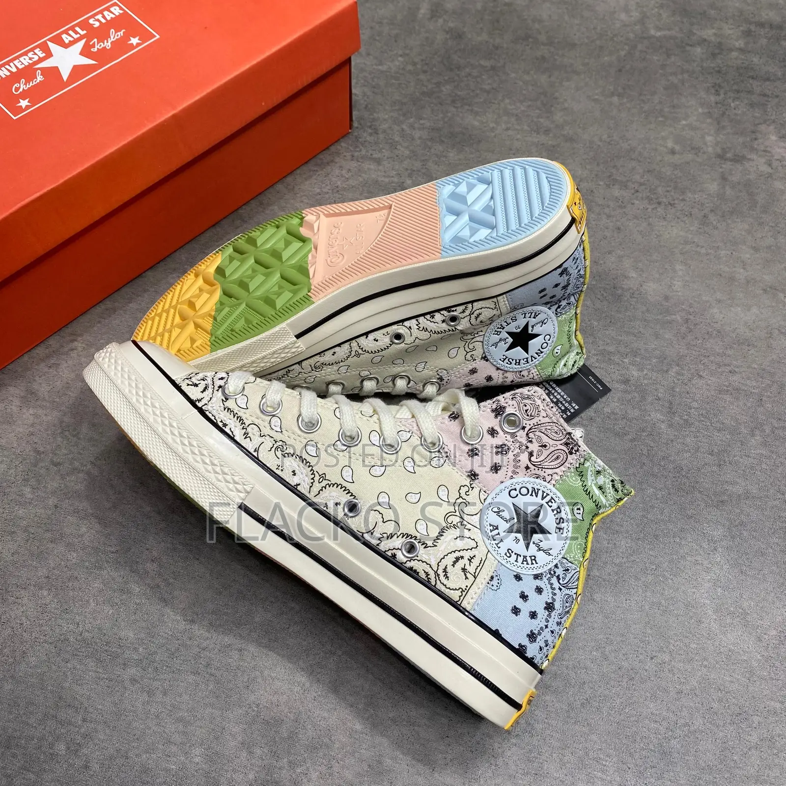 Original Converse Chuck Taylor 70 Hi Offspring Paisley Sneakers