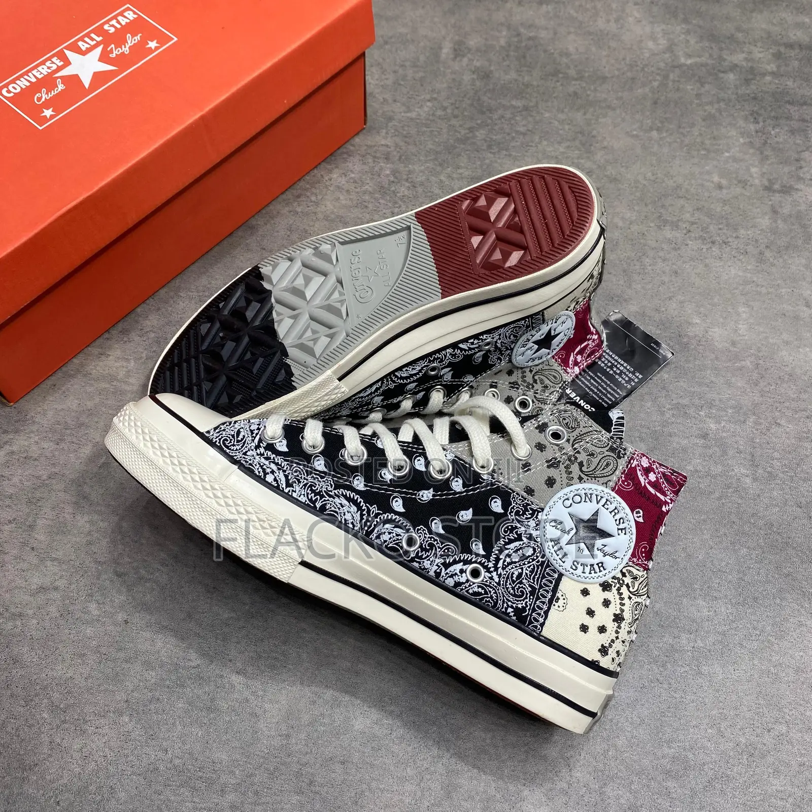 Original Converse Chuck Taylor 70 Hi Offspring Paisley Sneakers