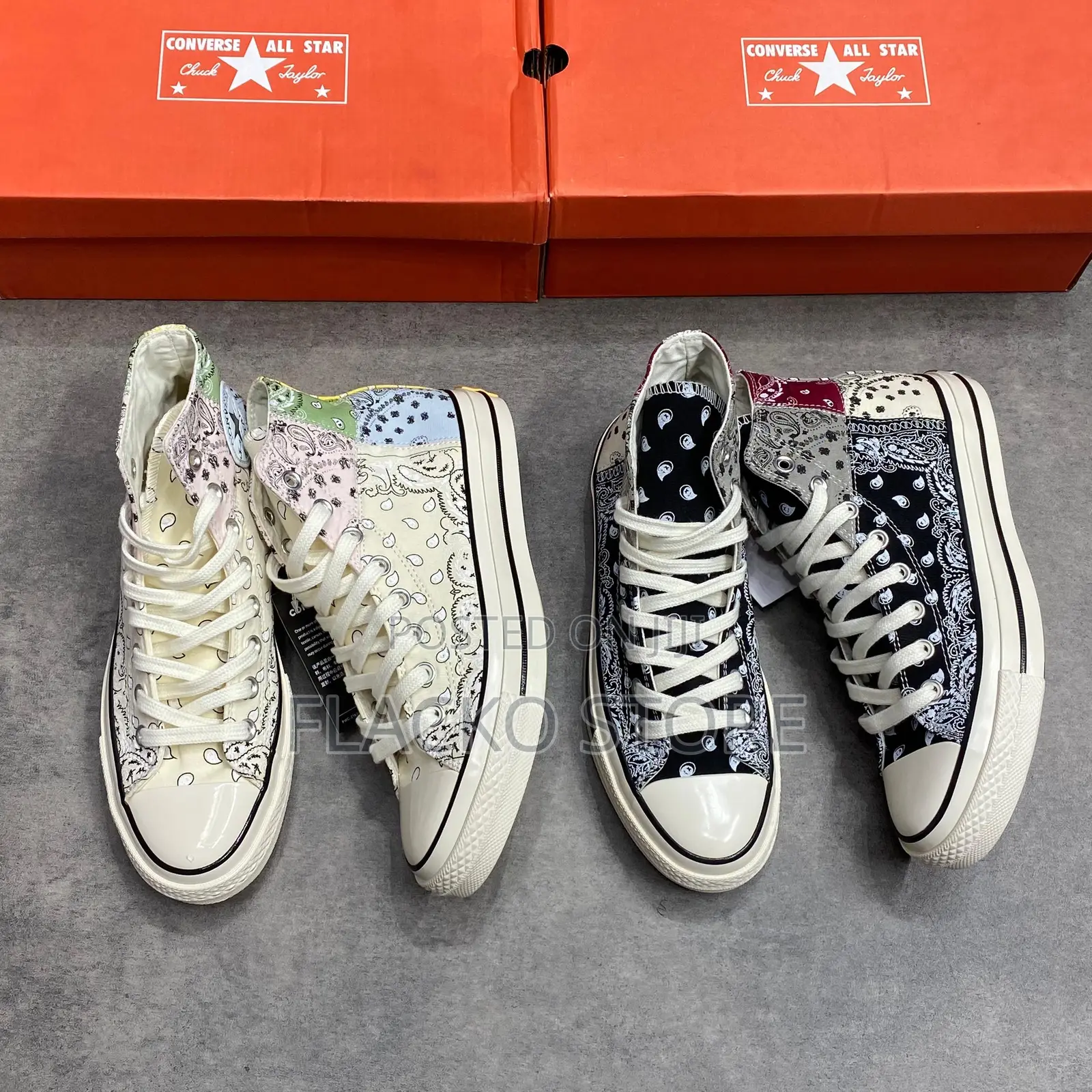 Original Converse Chuck Taylor 70 Hi Offspring Paisley Sneakers