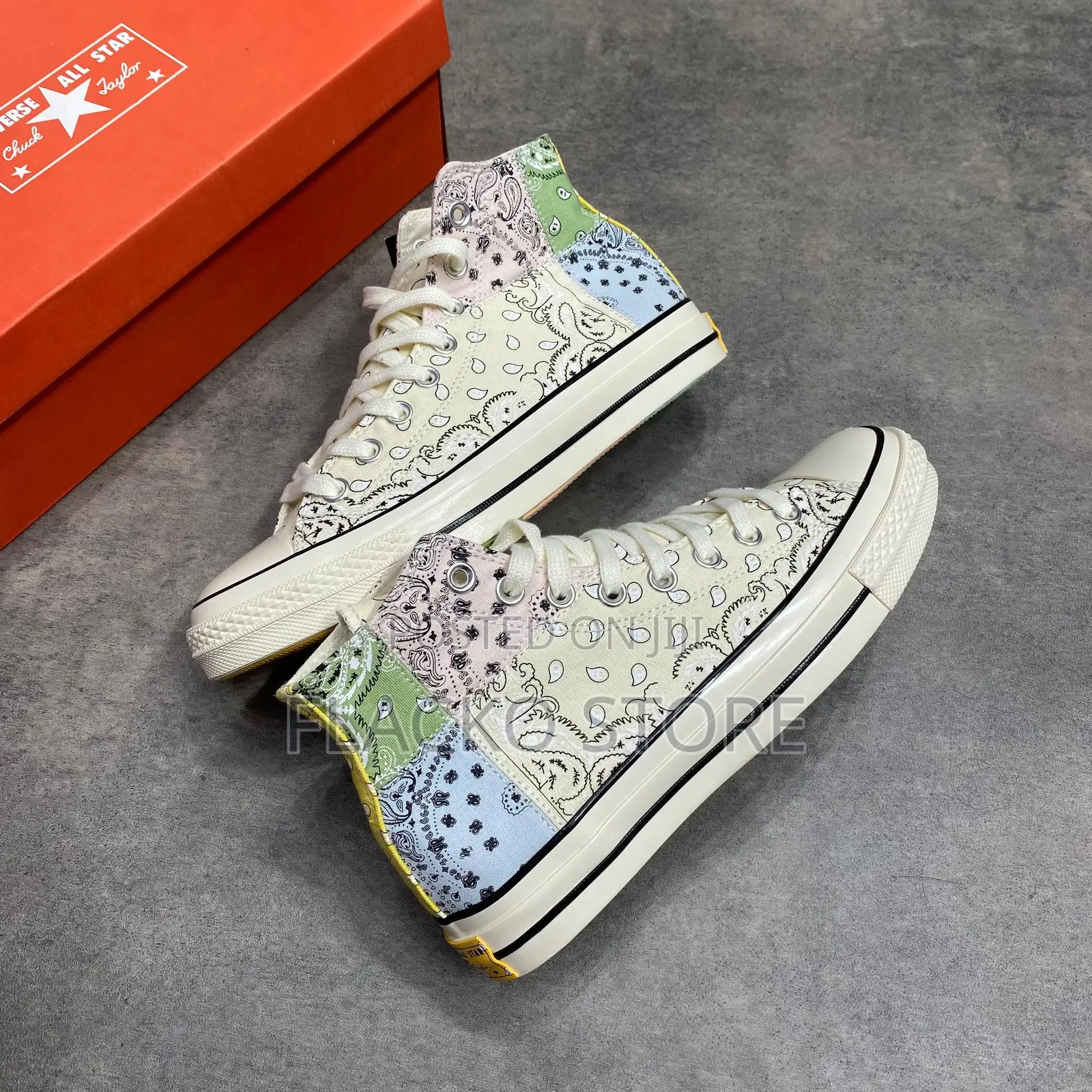 Original Converse Chuck Taylor 70 Hi Offspring Paisley Sneakers