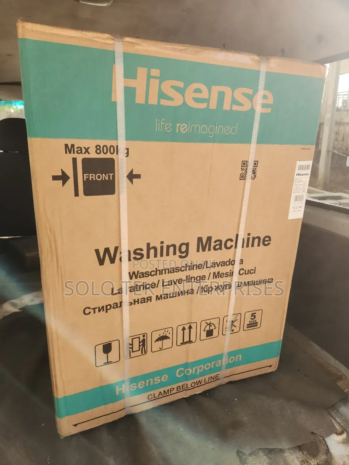 Hisense 10.5kg Front Loader Washing Machine