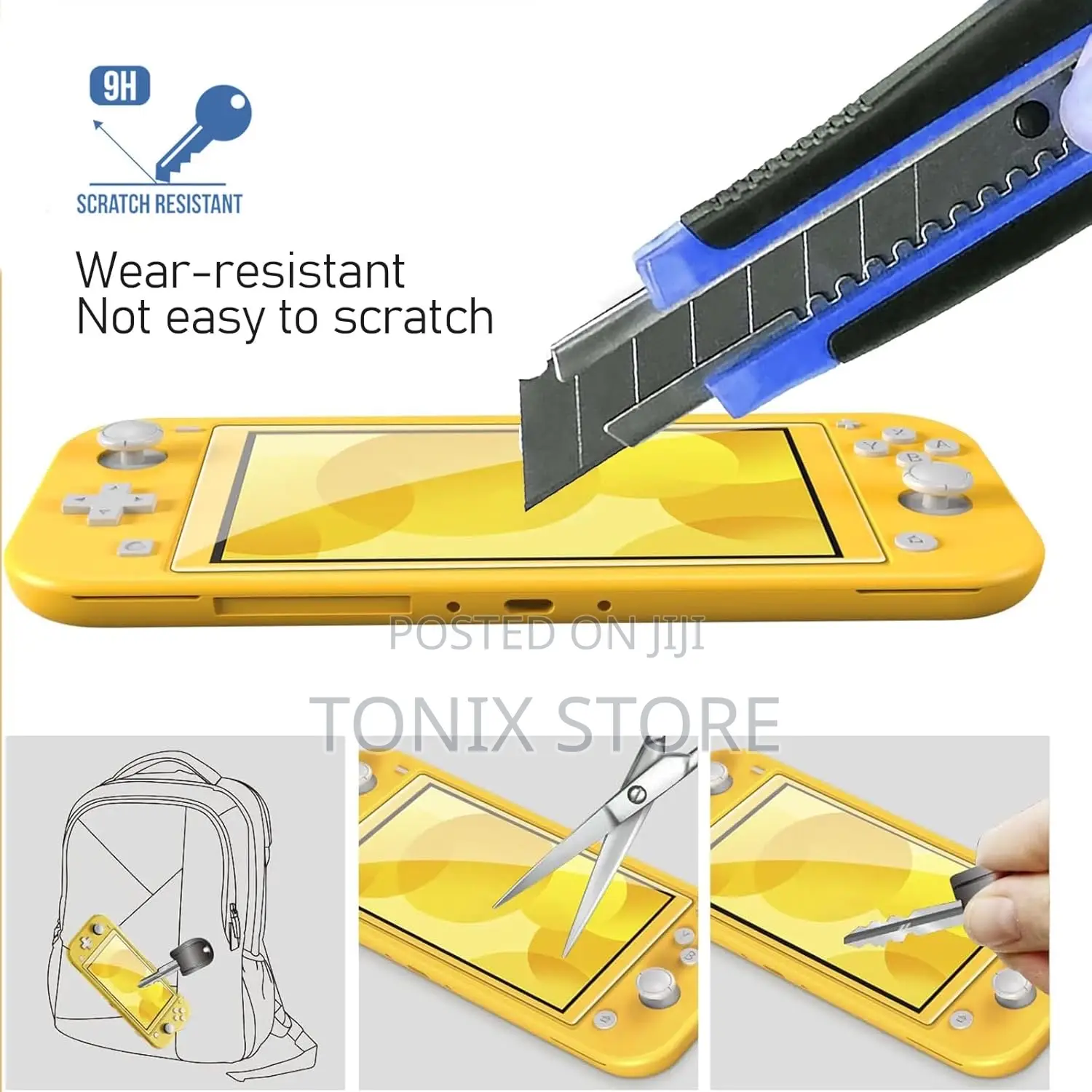 2-Piece Tempered Glass Screen Protector for Nintendo Switch Lite Hd